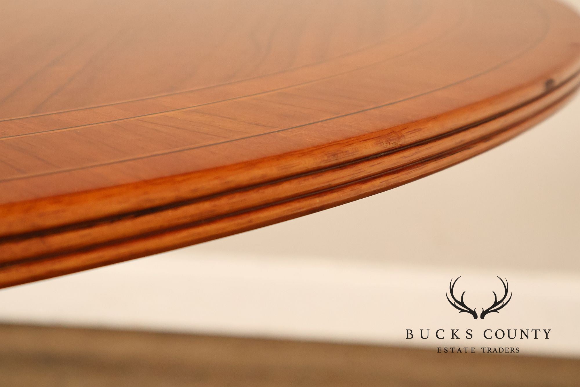 Duncan Phyfe Style Mahogany Round Breakfast Table With Brass Claw Feet