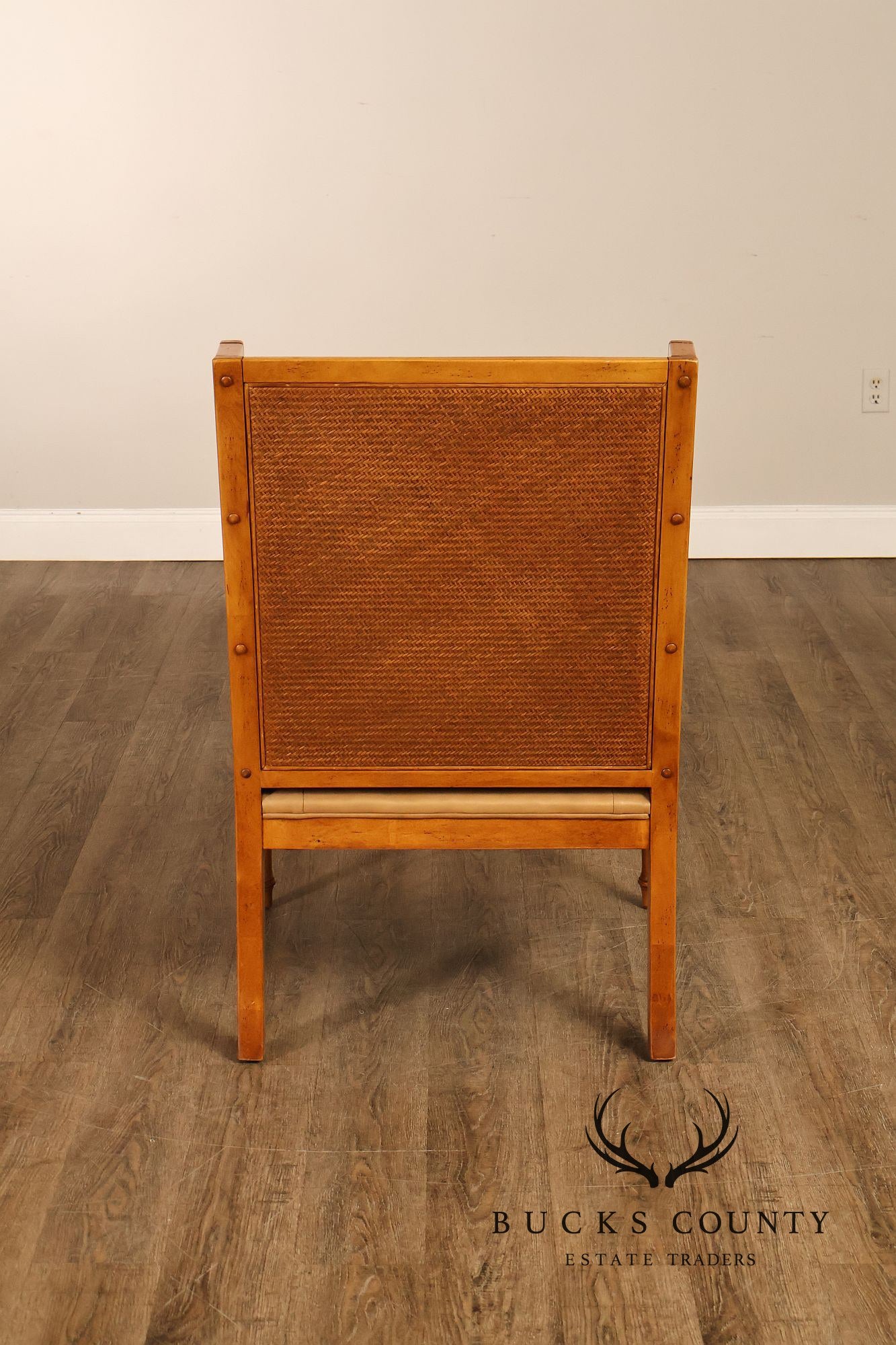 Tommy Bahama Pair of Caned Armchairs