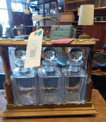 Vintage Italian Liquor Decanter Set