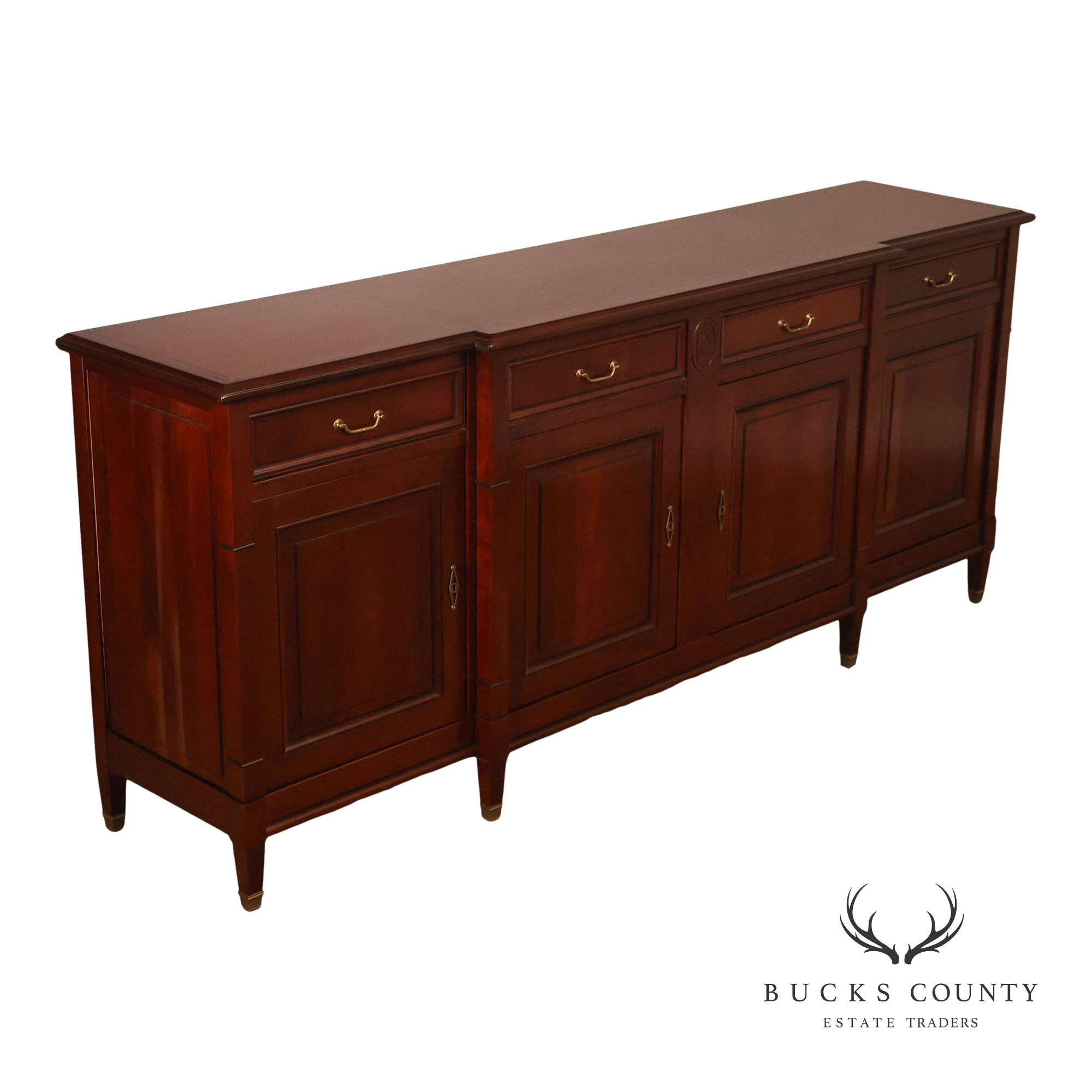 French Directoire Style Cherry Four-Door Sideboard