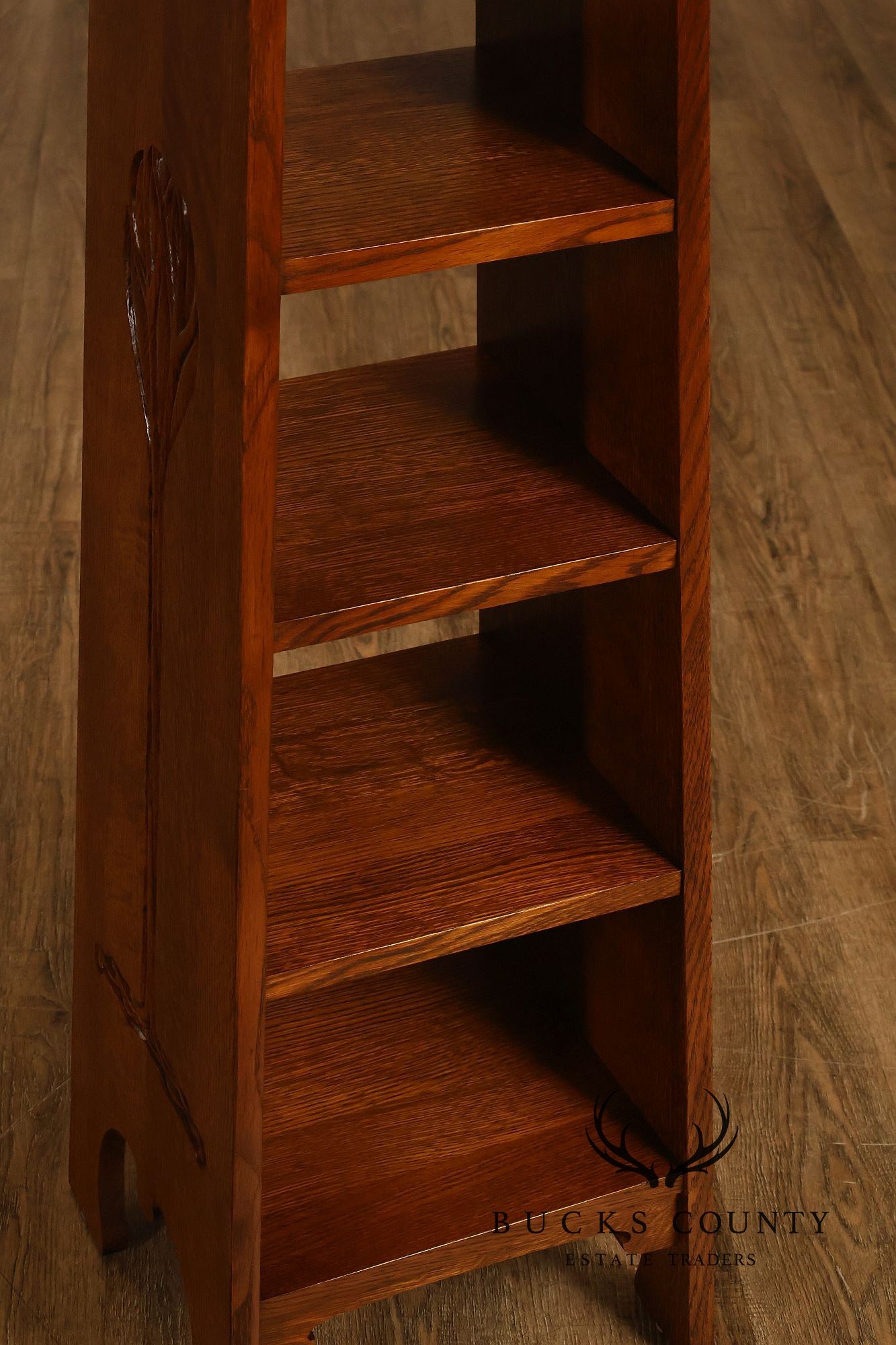 Stickley Mission Collection Oak Tree of Life Pedestal