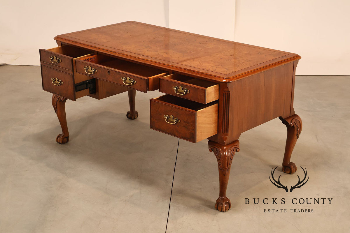 Hekman Georgian Style Oak Writing Desk