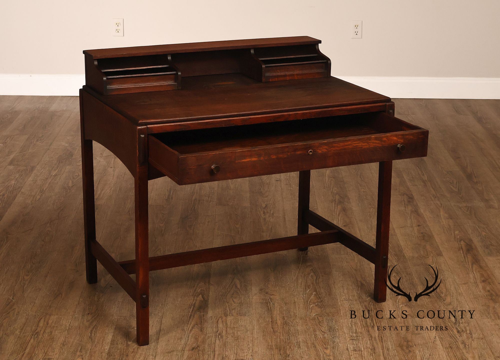 Limbert Antique Arts & Crafts Oak Writing Desk #492 1/4