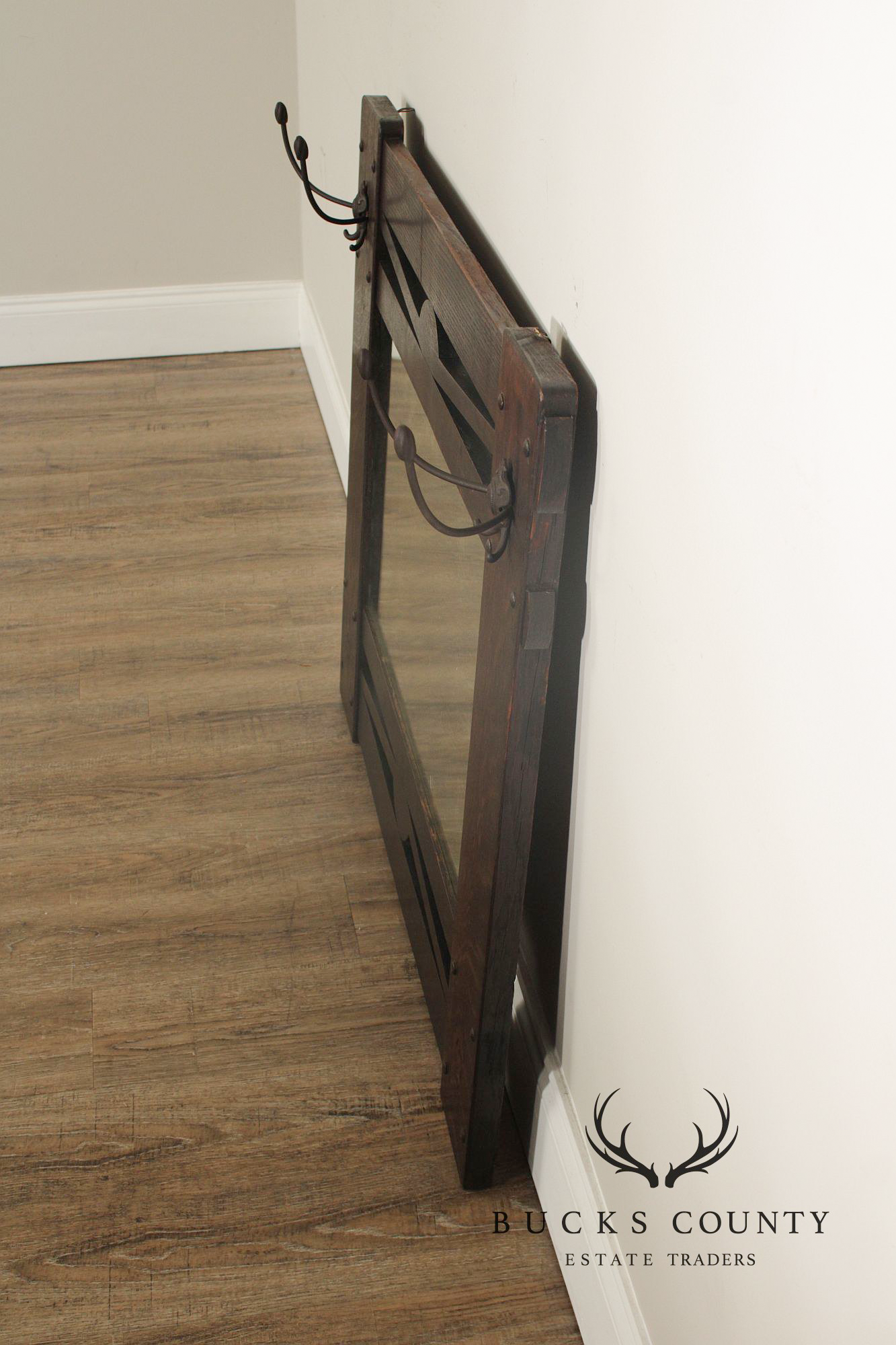 Arts and Crafts Oak Wall Mirror