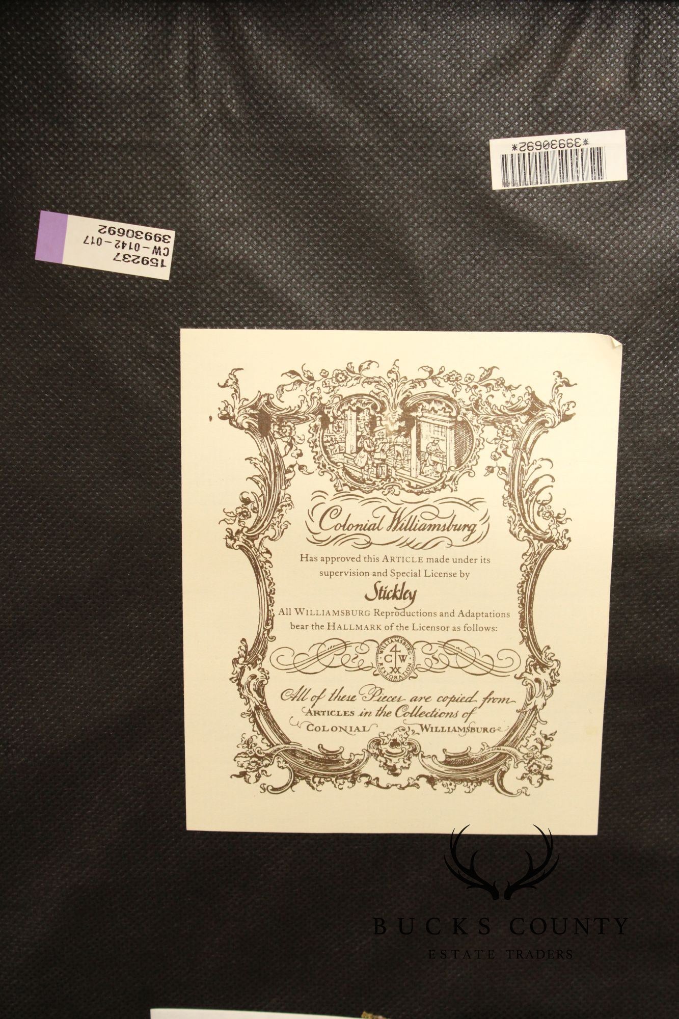 Stickley Williamsburg Reserve Set Of Six Mahogany Queen Anne Side Dining Chairs