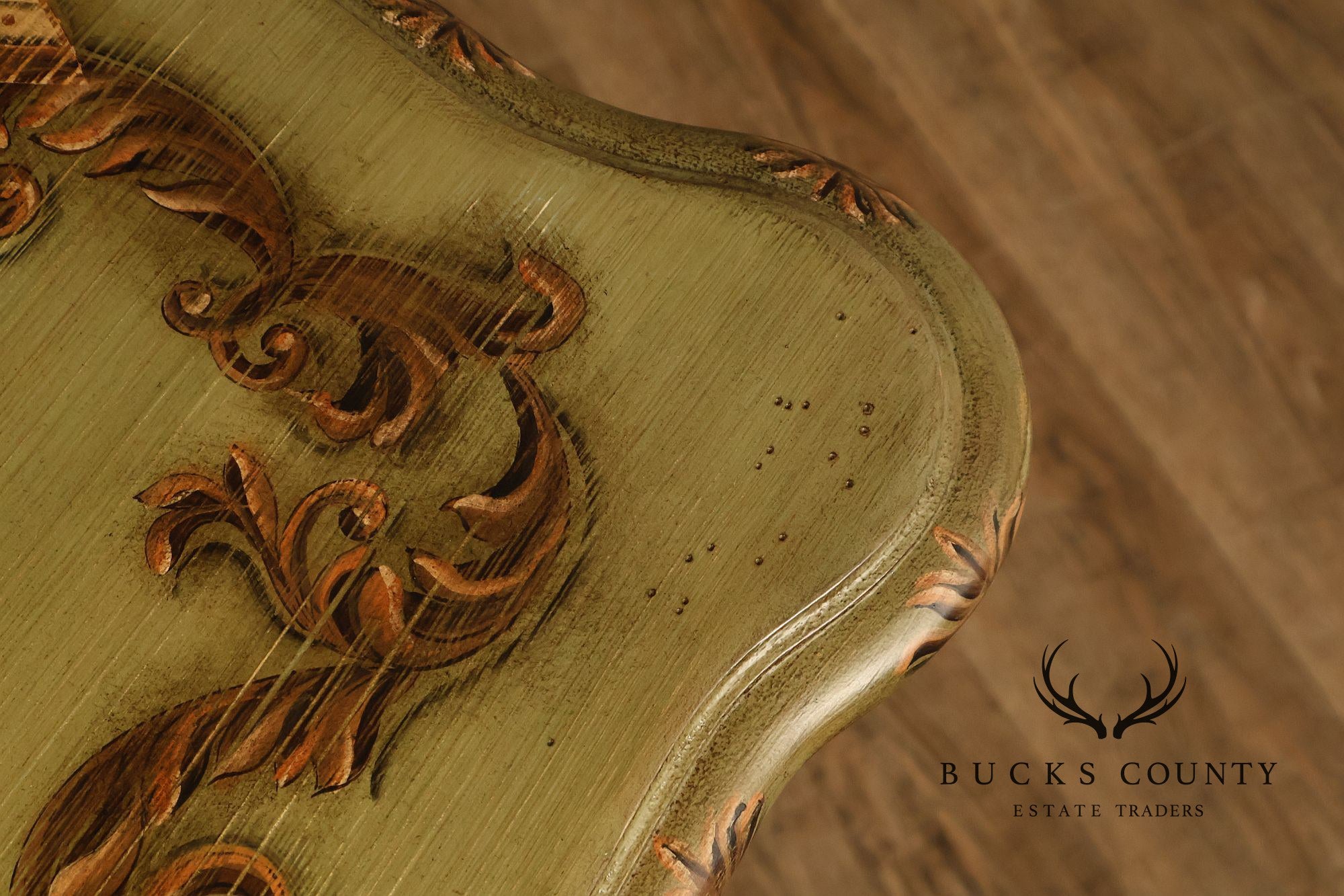 Lane Italian Rococo Style Painted Writing Desk