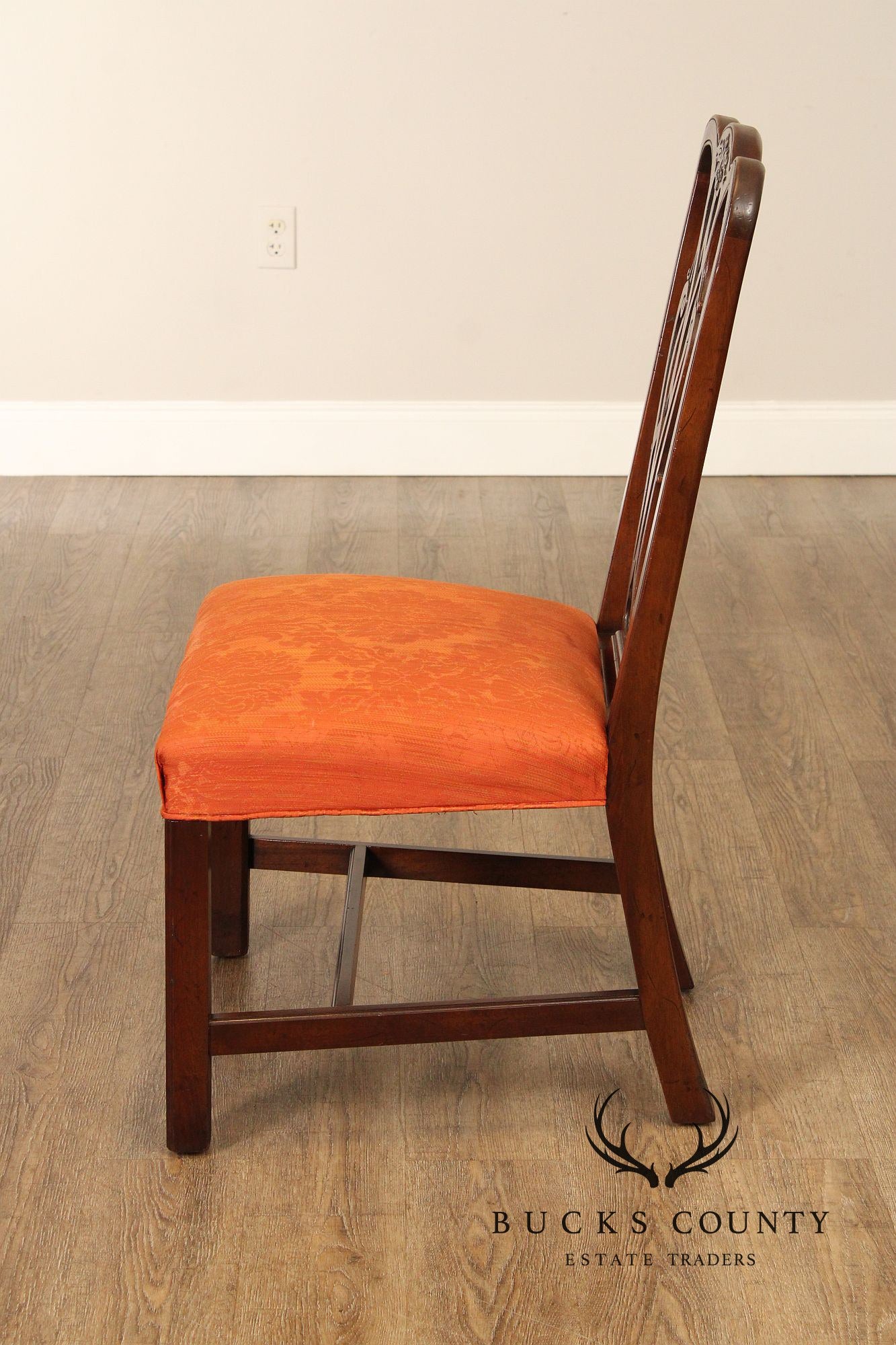 Henredon Chippendale Style Vintage Set of Six Mahogany Dining Chairs
