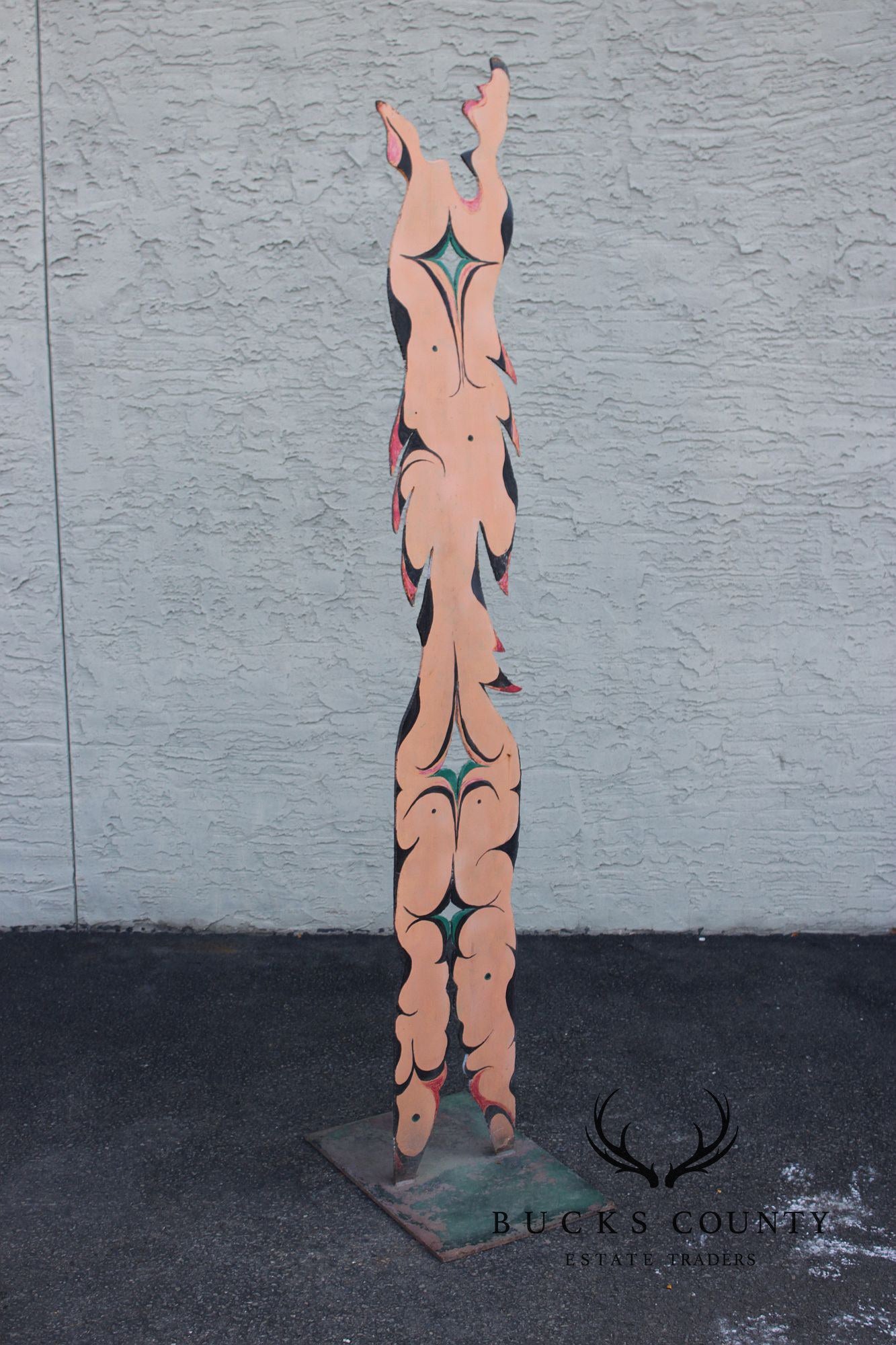 Raymond Rocklin Painted Metal Abstract Sculpture