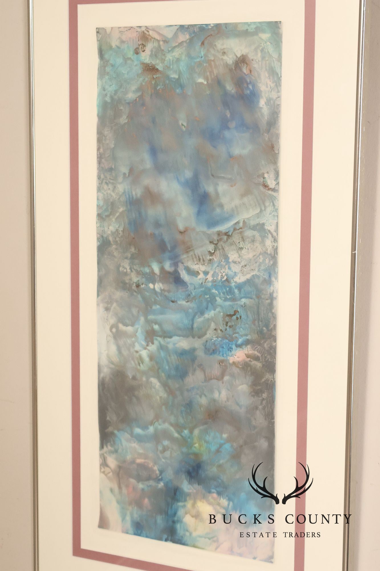 Suzanne S. Marinell Melted Wax Painting, Aurora Borealis