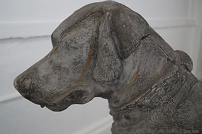 Antique 19th Century Zinc Morley's Dog Statue by J.W. Fiske (B)