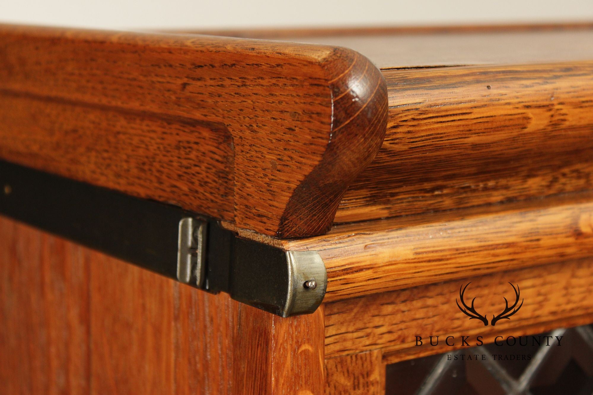 Globe Wernicke Antique Narrow Oak Four-Section Barrister Bookcase