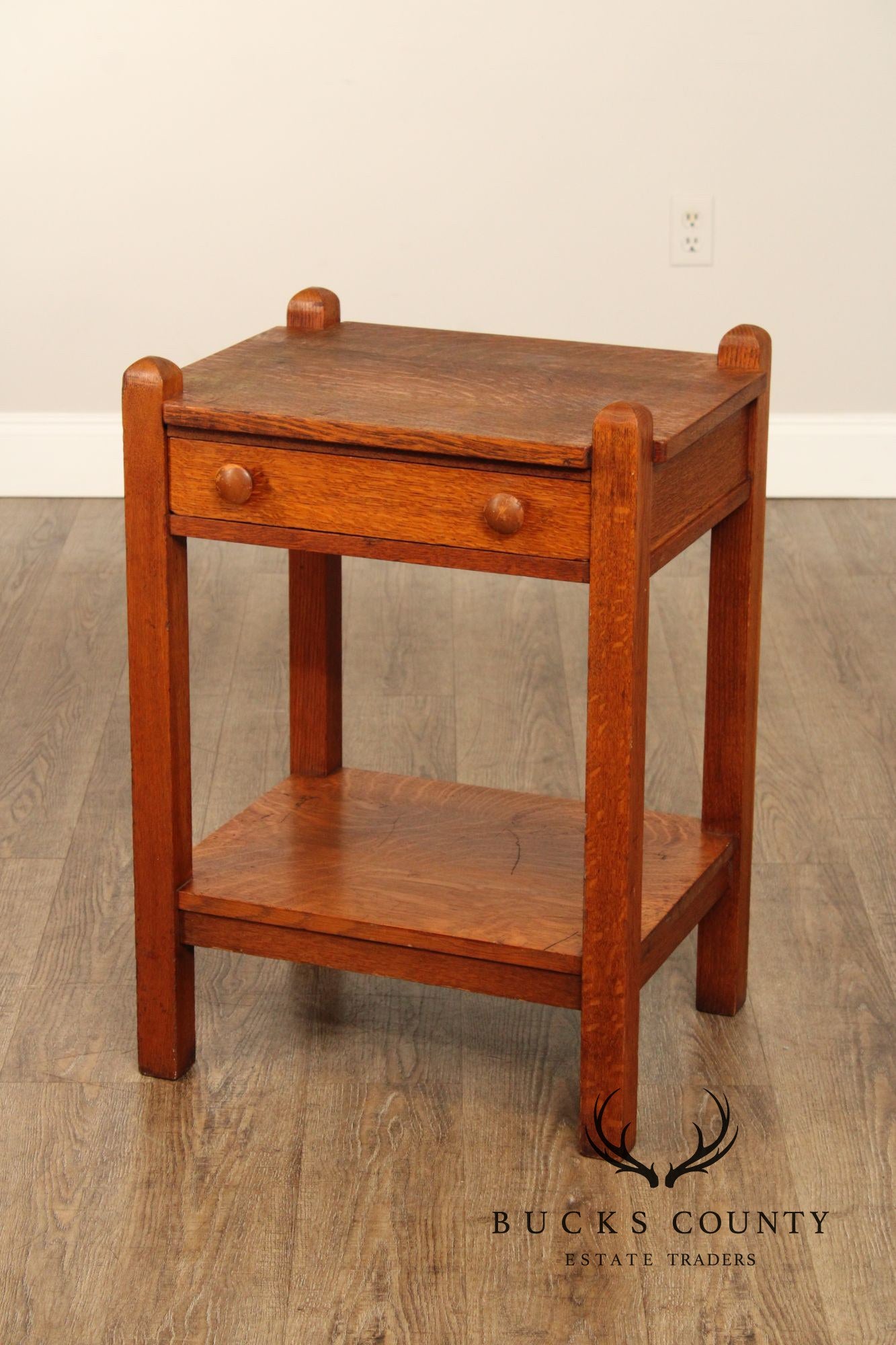 Stickley Brothers Antique Mission Oak One-Drawer Nightstand