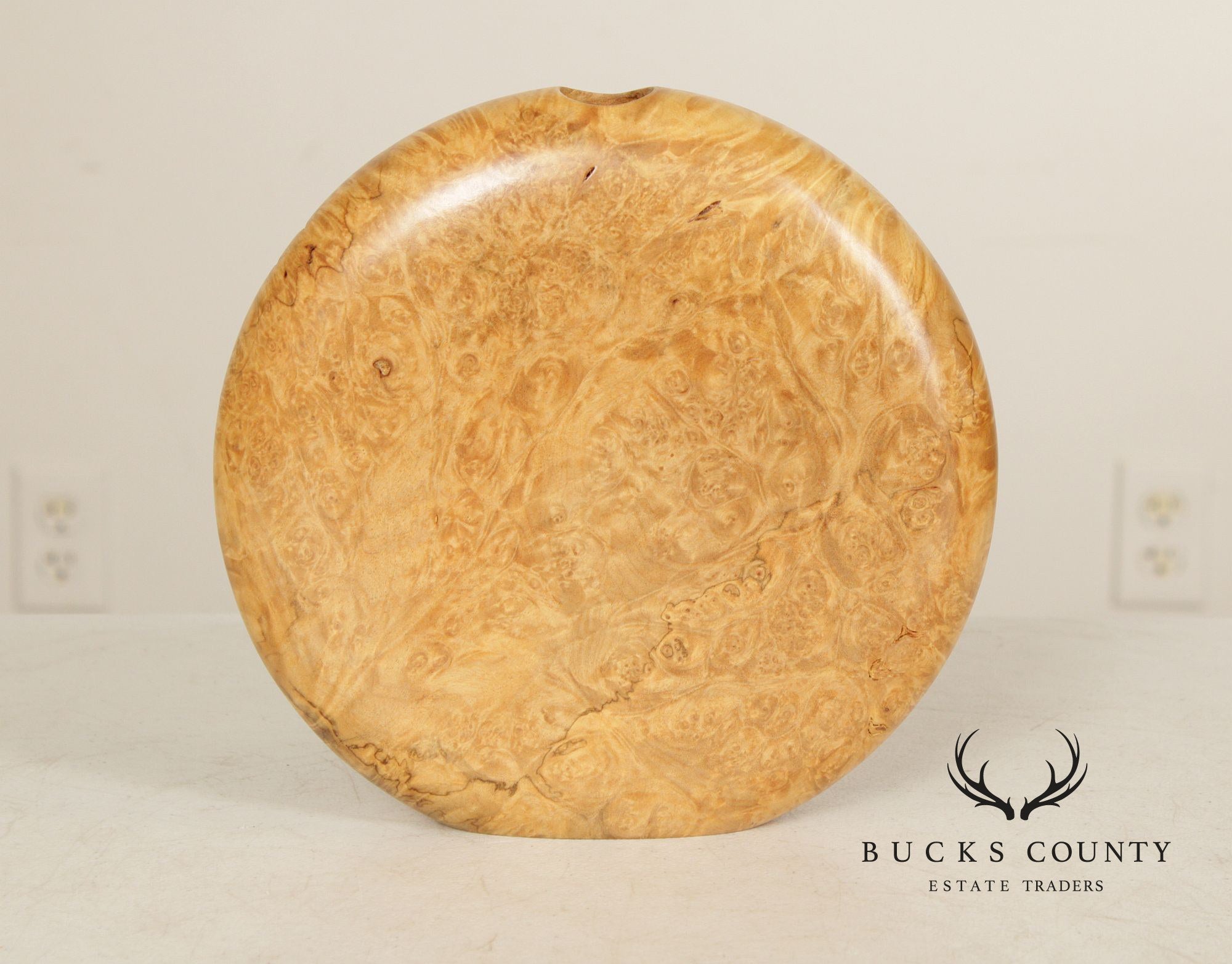 Warren Vienneau Studio Crafted Maple Burl Vase