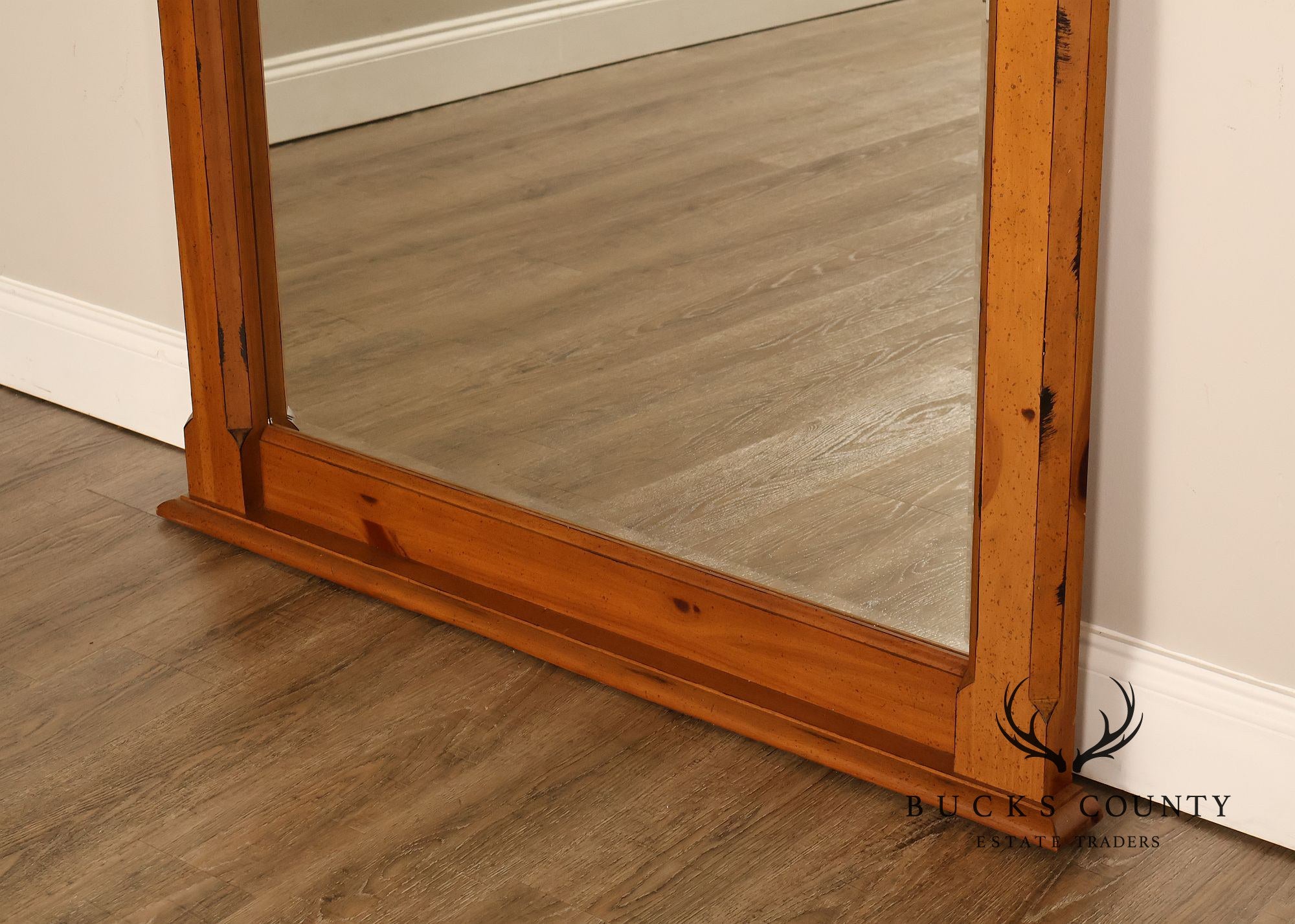 Broyhill French Country Style Pine Landscape Mirror