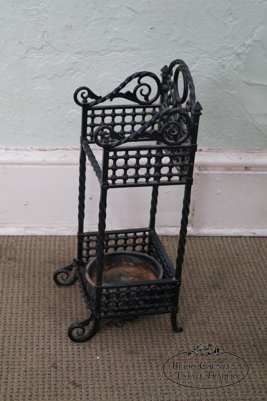 Bradley & Hubbard Antique Cast Iron Cane Stand