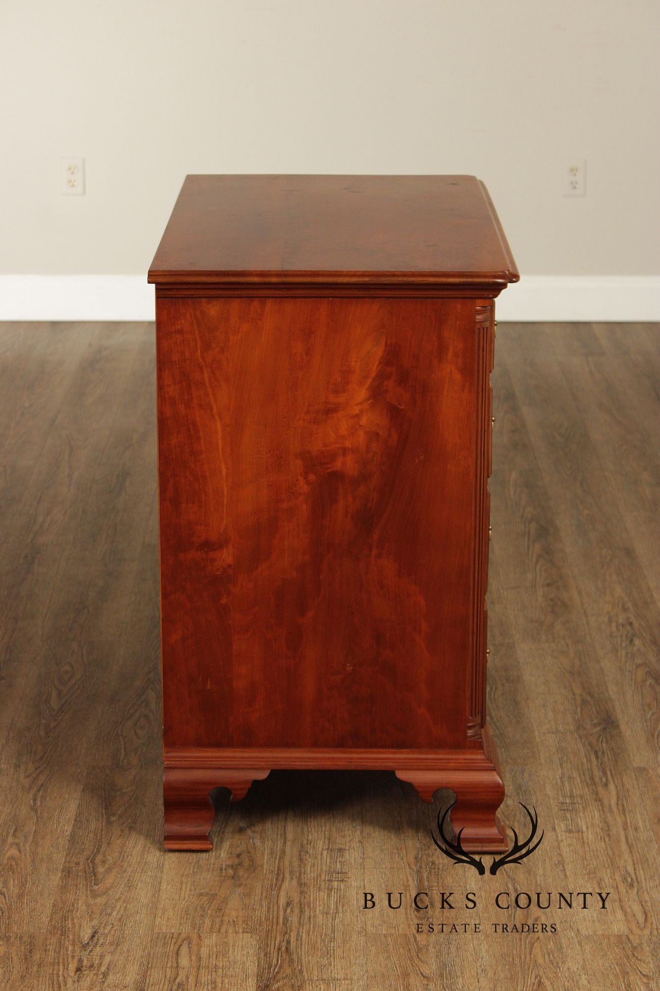 Robert Whitley Chippendale Style  Hand Crafted Cherry Chest Of Drawers