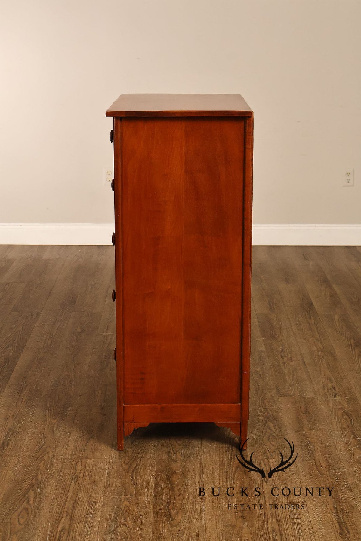 Traditional Cherry Five Drawer Tall Chest Of Drawers