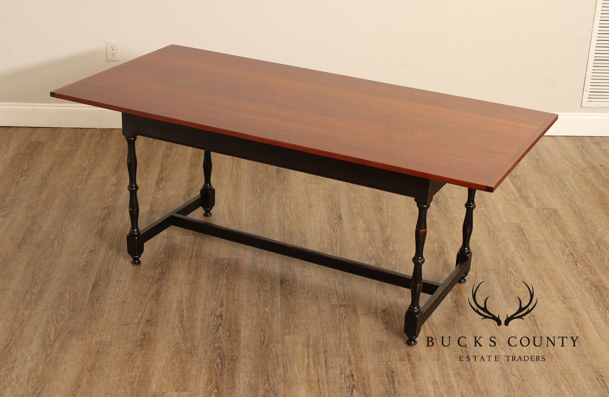 D.R. Dimes Farmhouse Style Cherry Top Dining Table