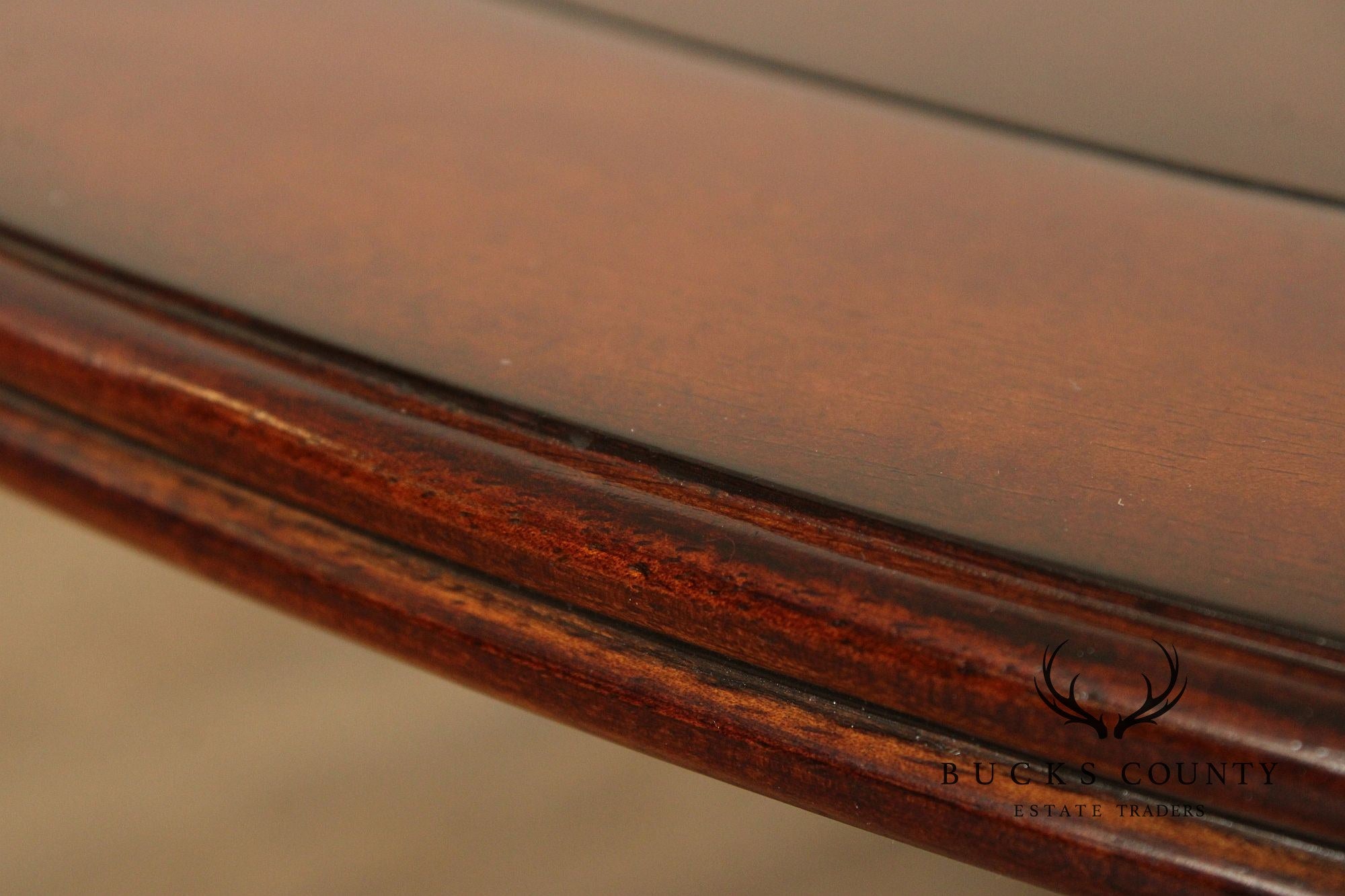 Regency Style Mahogany Round Top Coffee Table