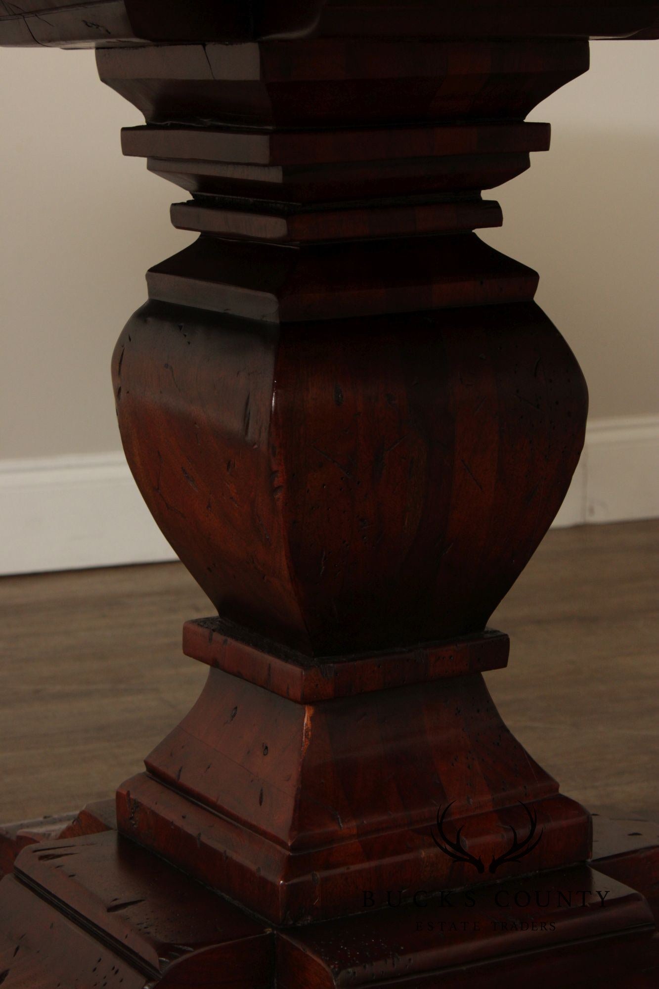 Spanish Revival Style 73" Round Dining Table