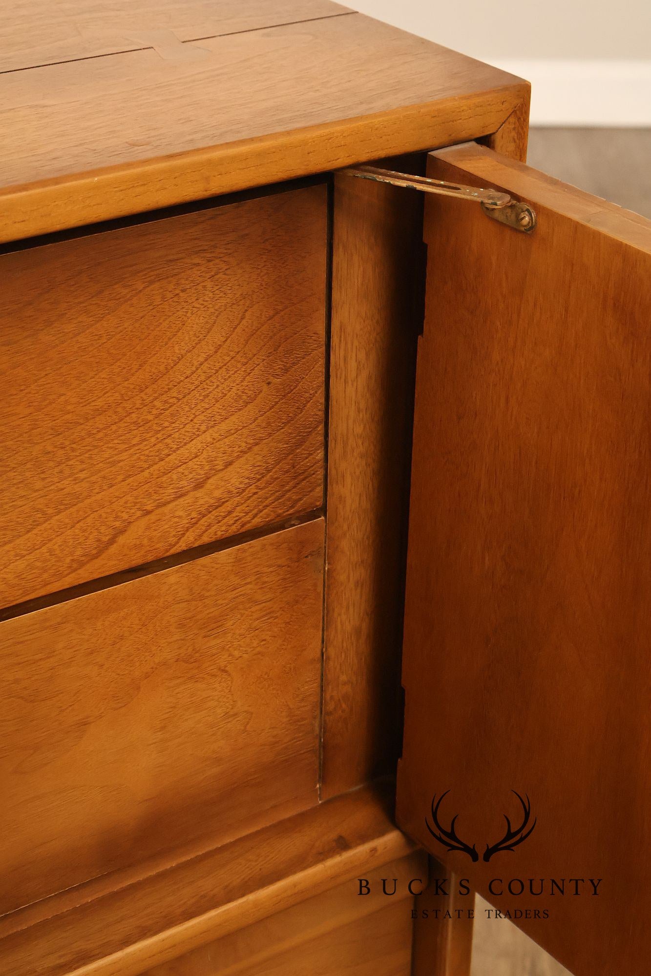 American of Martinsville Mid Century Modern Walnut Tall Chest