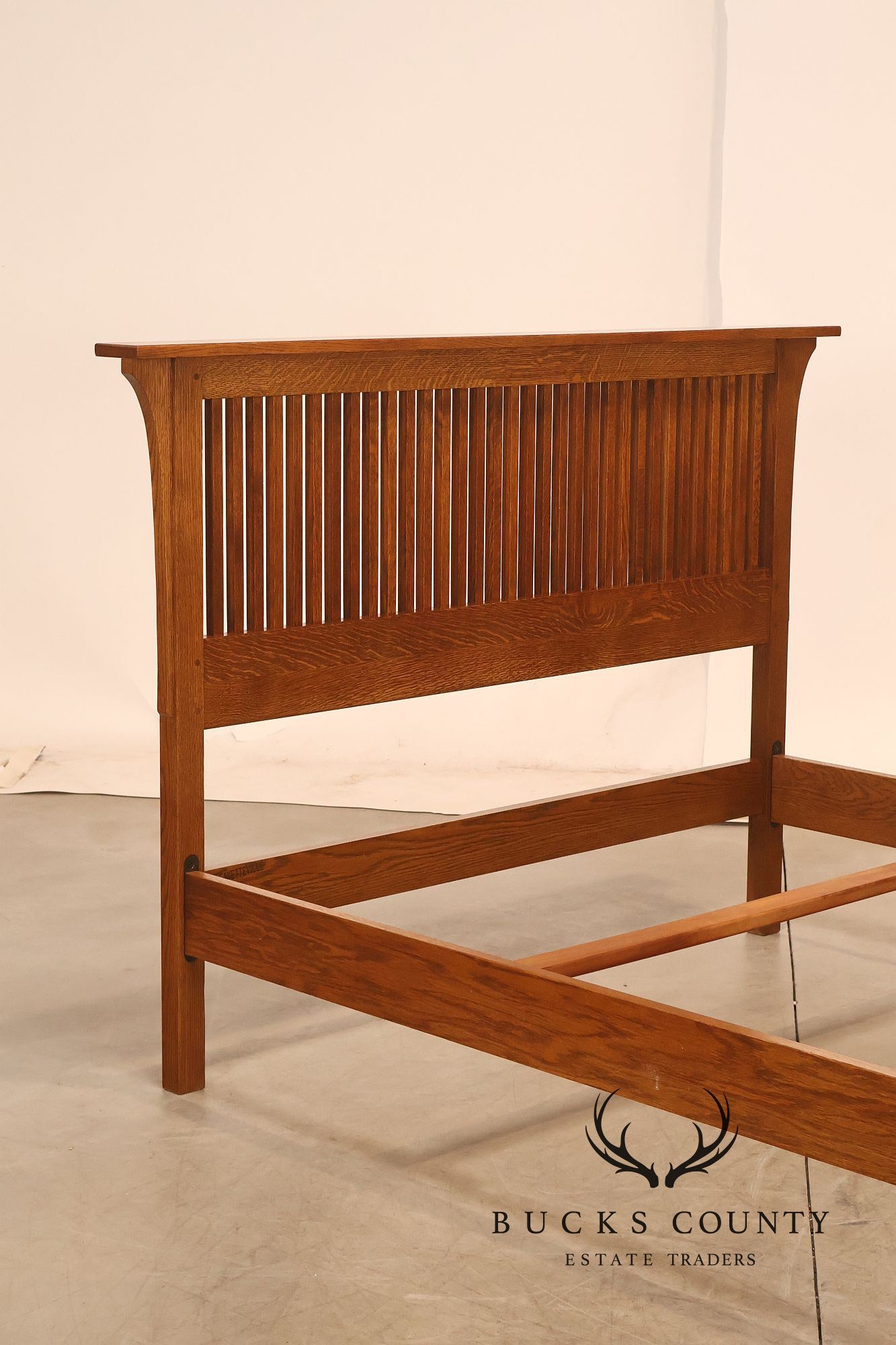 Stickley Mission Collection Oak Spindle Full Size Bed