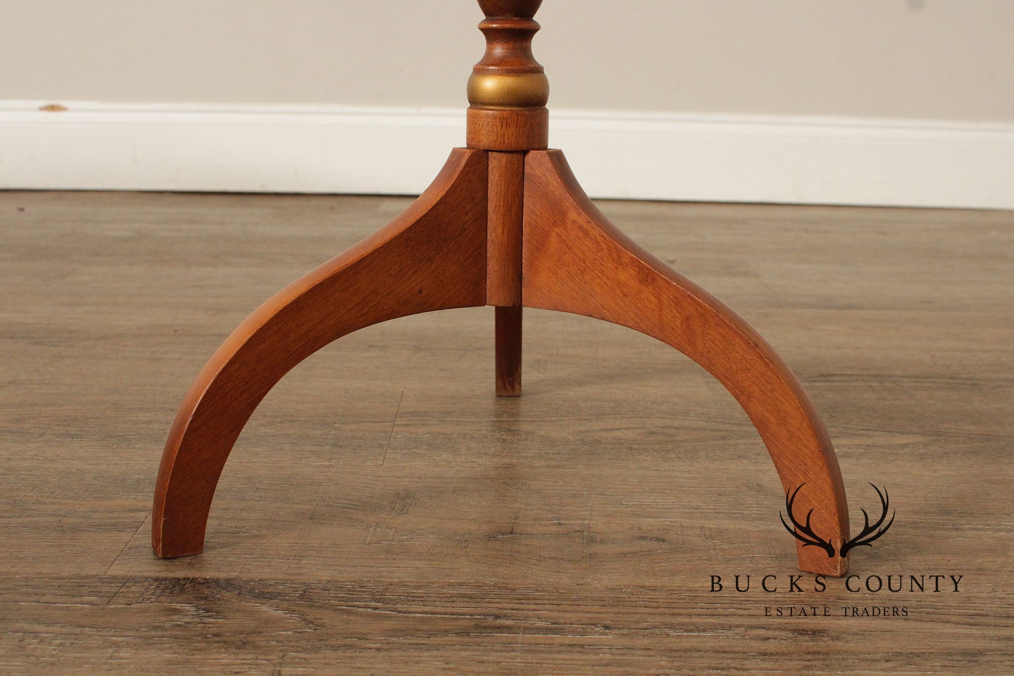 L. Hitchcock Stenciled Maple Small SideTable