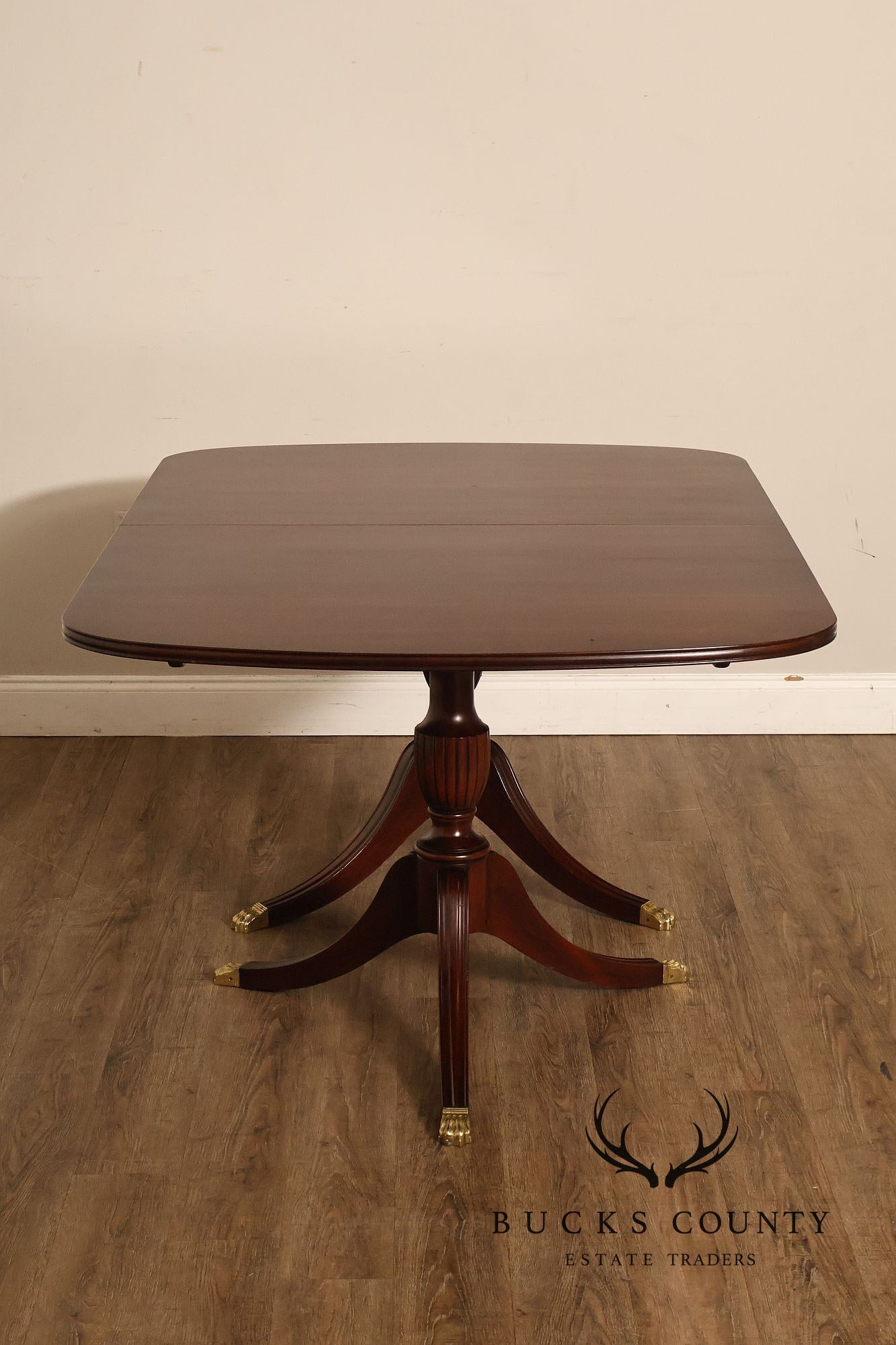 Henkel Harris Double Pedestal Mahogany Dining Table