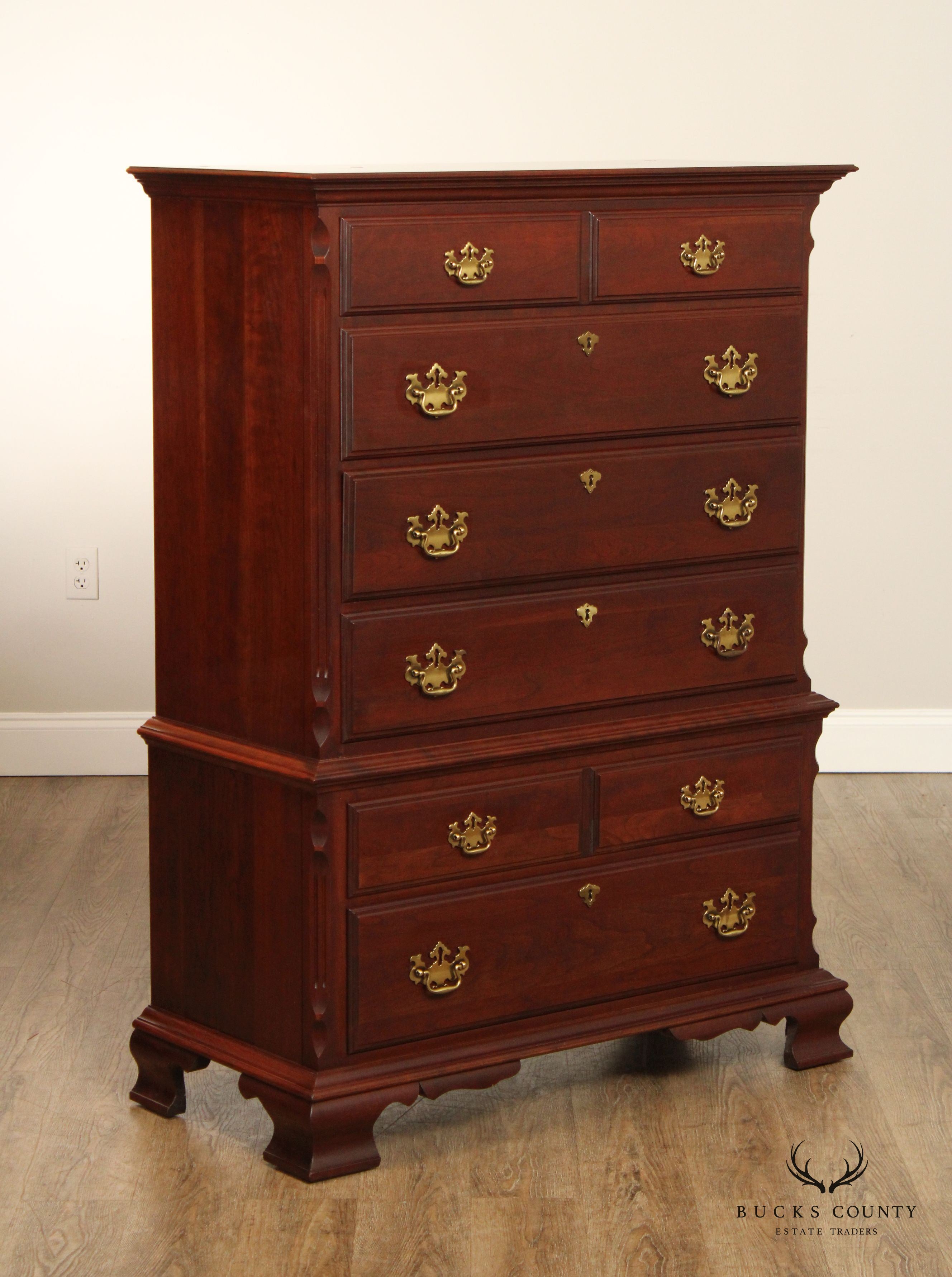 Pennsylvania House Chippendale Style Cherry Tall Chest