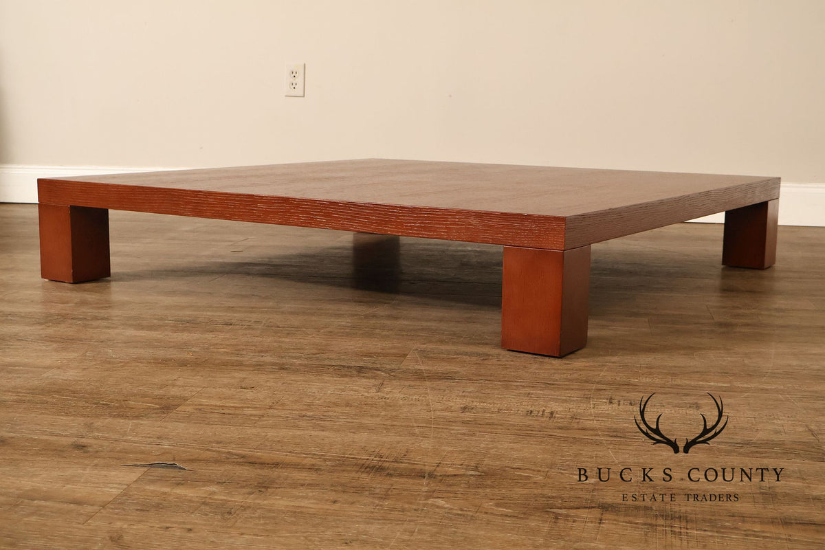 Modern Low Profile Square Coffee Table