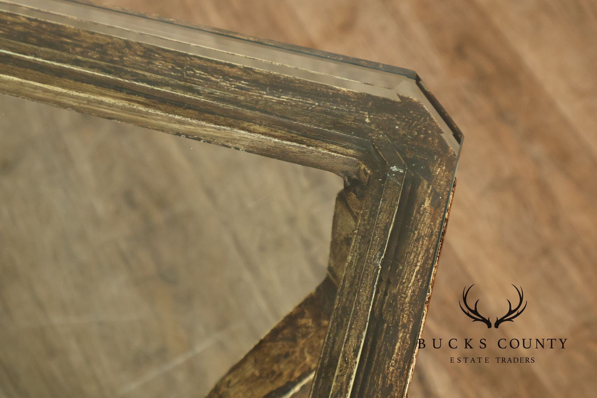 Minton Spindell 'Durant' Glass Top Iron Coffee Table