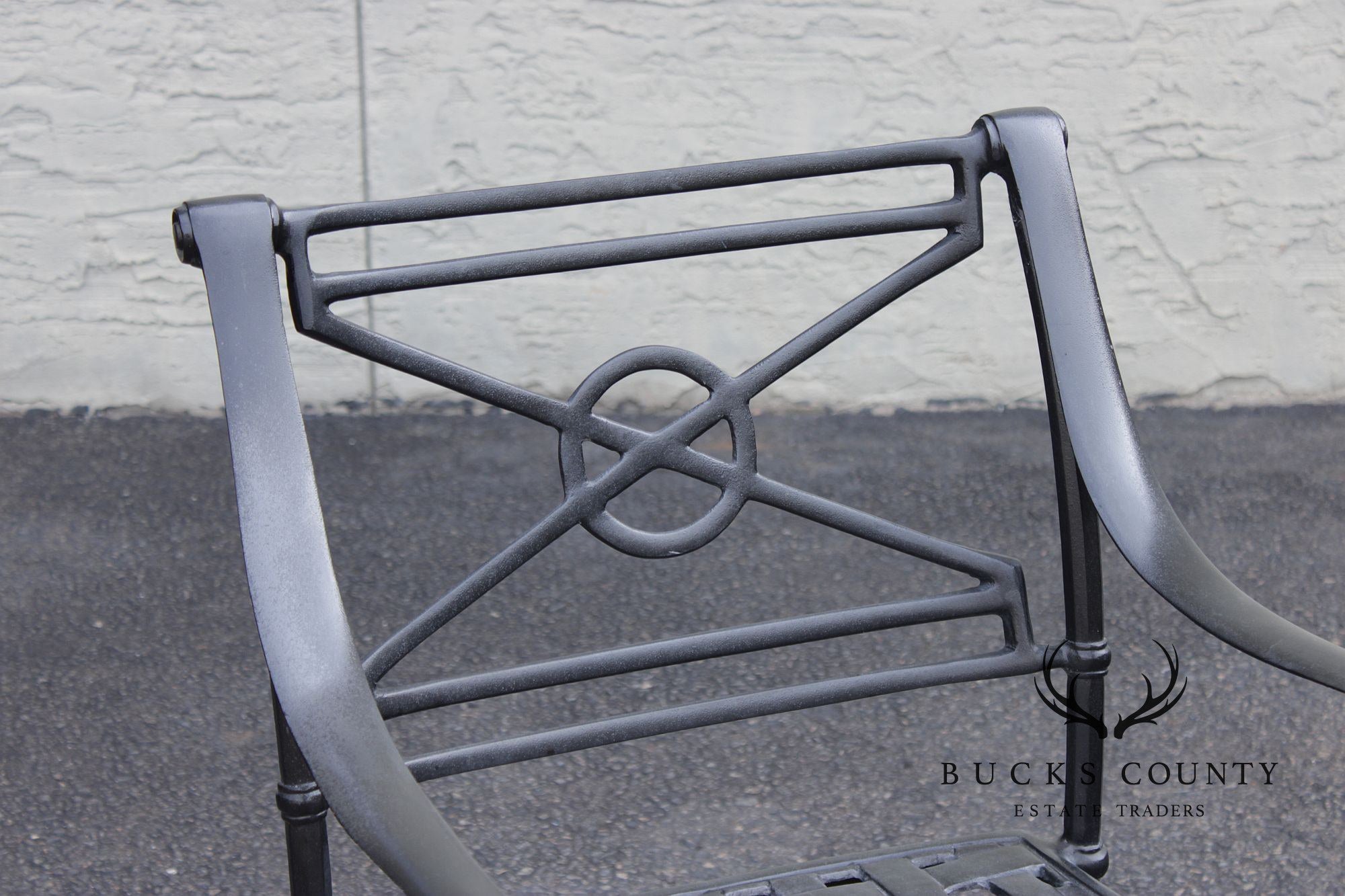 Woodard Delphi Collection Cast Aluminum Outdoor Patio Dining Table With Six Chairs Set