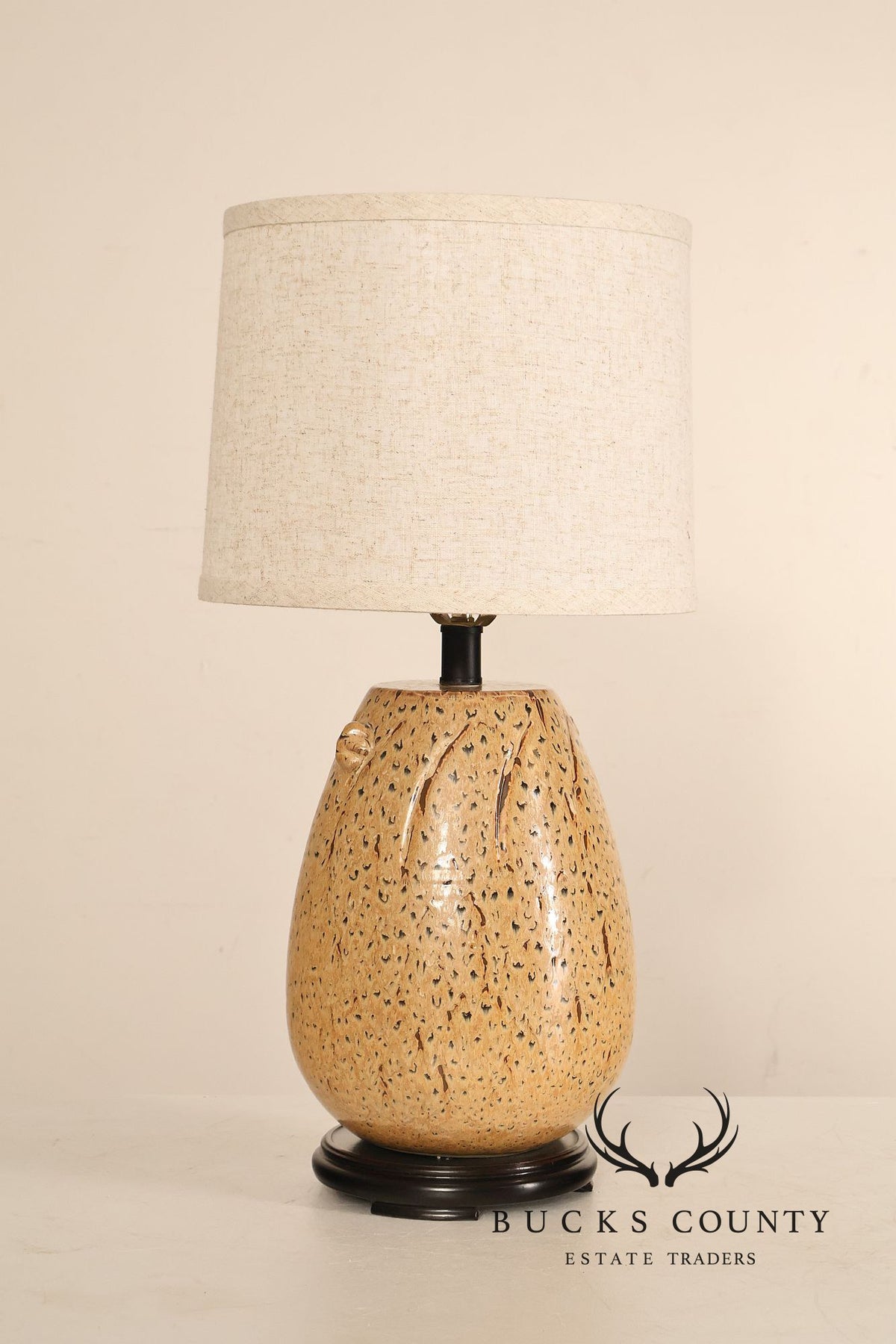 Sun-Lite Organic Modern Style Porcelain Table Lamp (repaired)