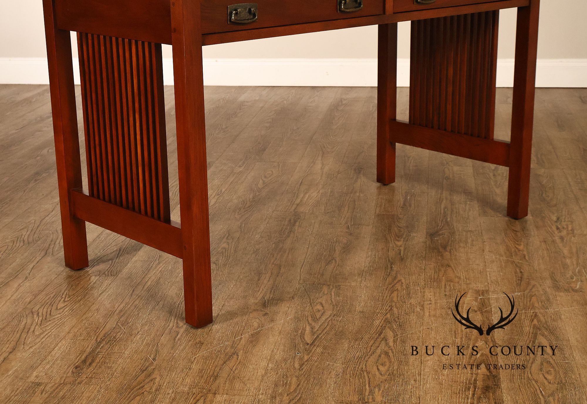 Stickley Mission Collection Cherry Spindled Writing Desk