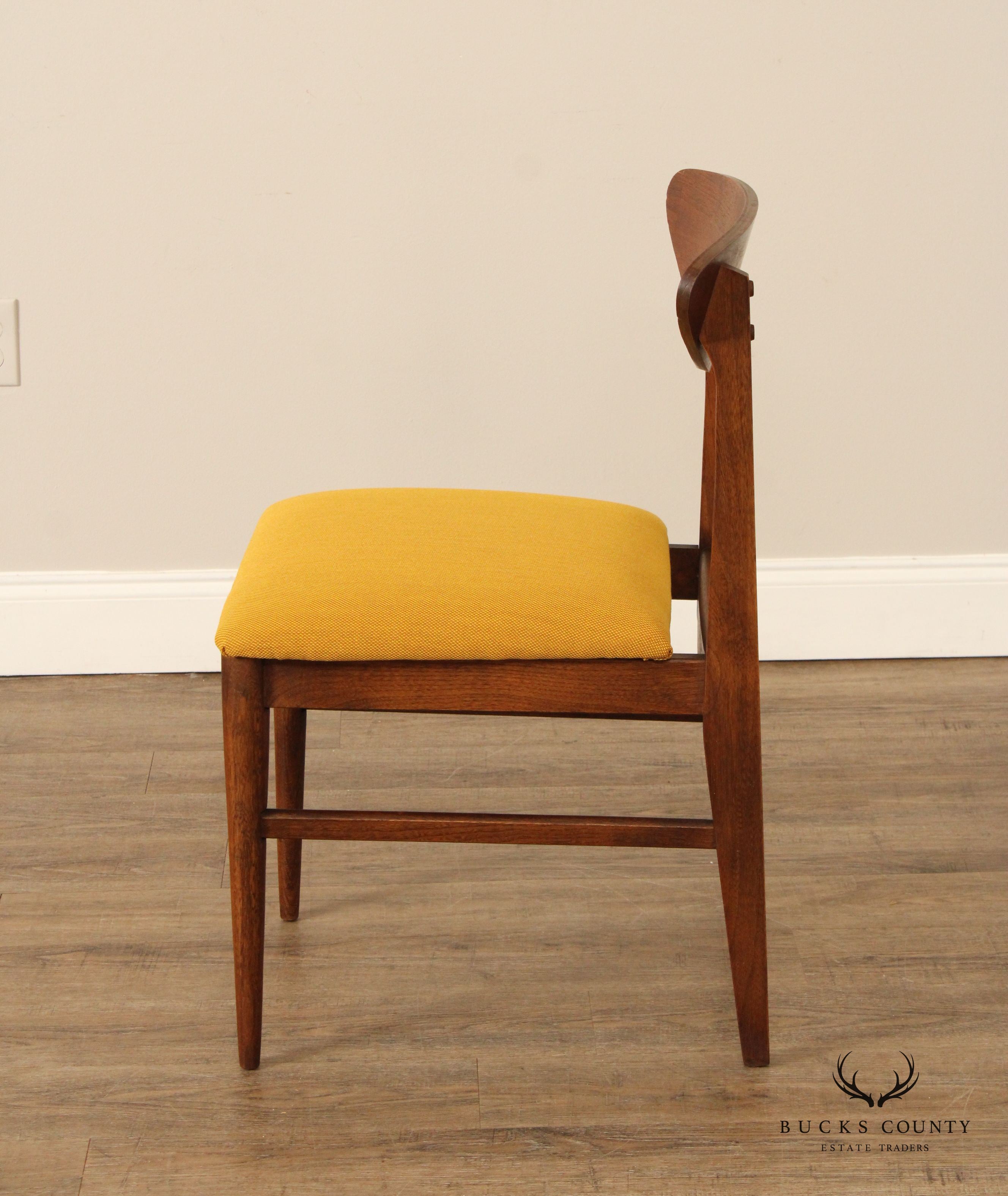 Mid Century Modern Walnut Side Chair