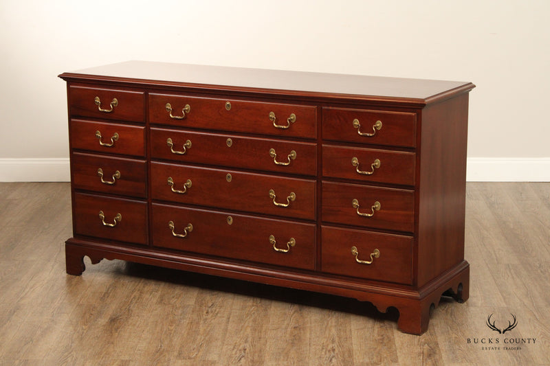 Link Taylor Chippendale Style Solid Mahogany Triple Dresser