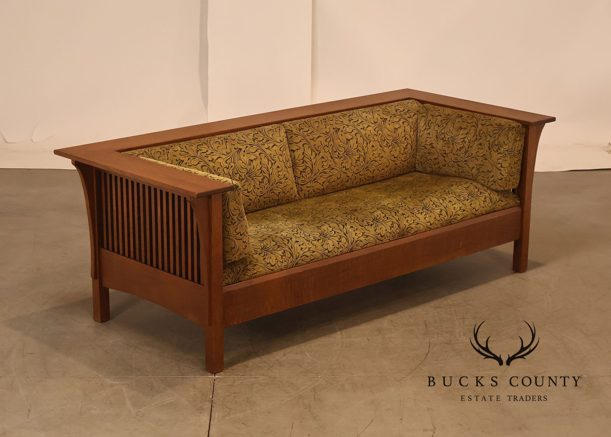 Stickley Mission Collection Oak Prairie Settle