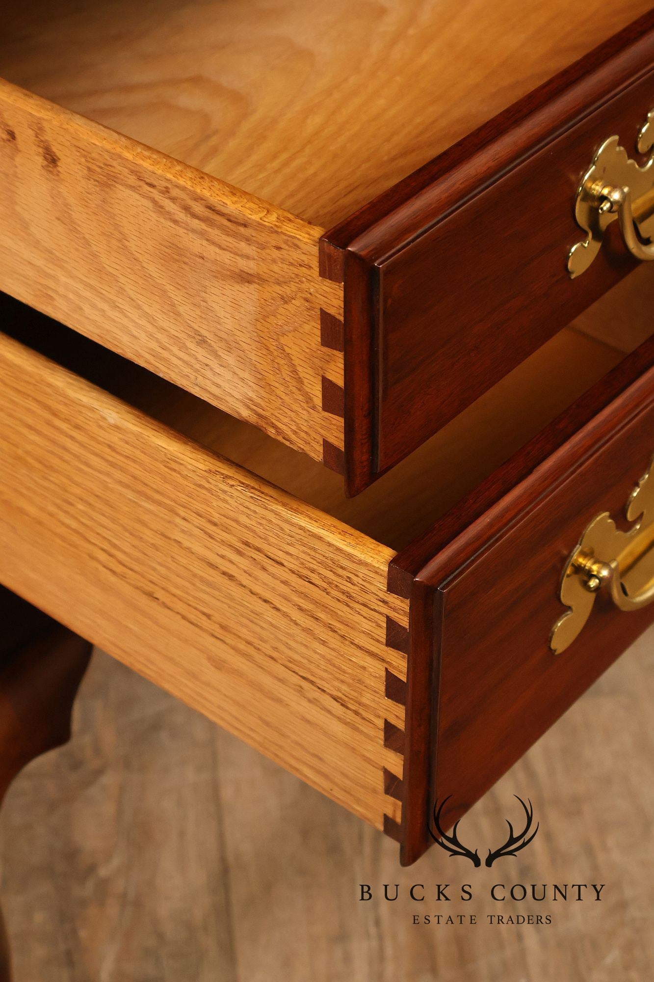 Henkel Harris Queen Anne Style Mahogany Highboy Chest