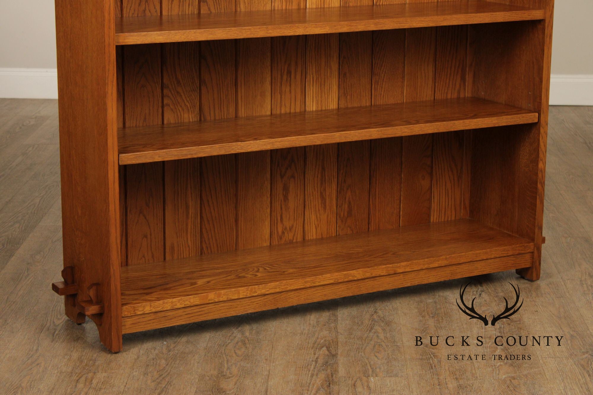 Stickley Mission Collection Oak Open Bookcase