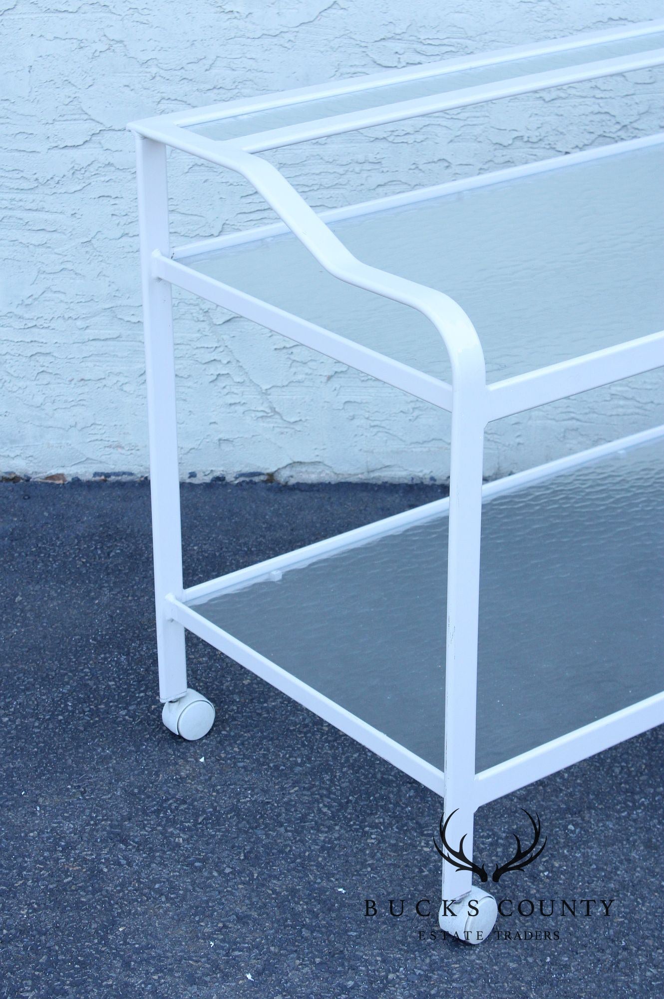 Post Modern Two-Tier Patio Serving Bar Cart