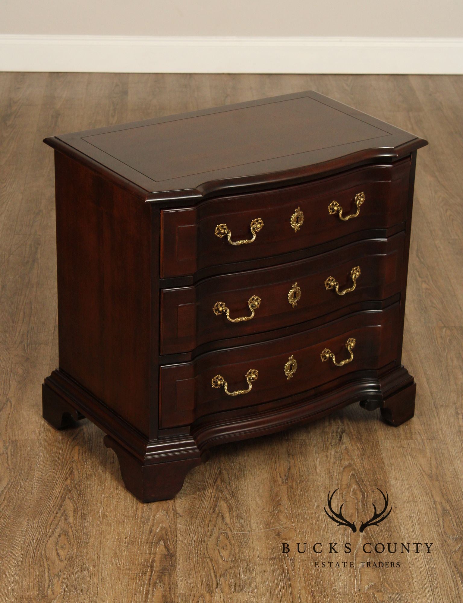 Century Cardella Collection Pair of Cherry Bedside Chests Nightstands