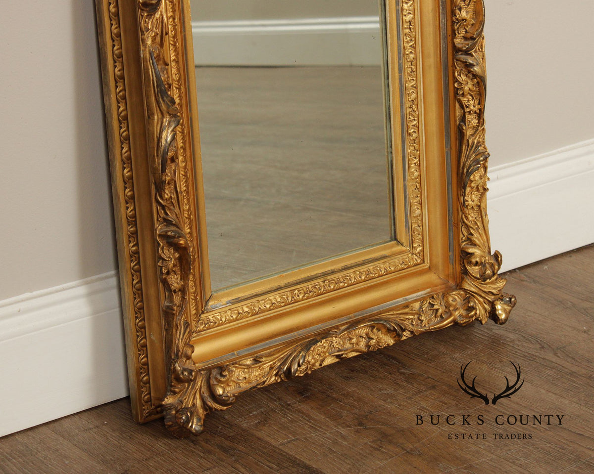 C. A. Greenig Antique Rococo Style Giltwood Wall Mirror