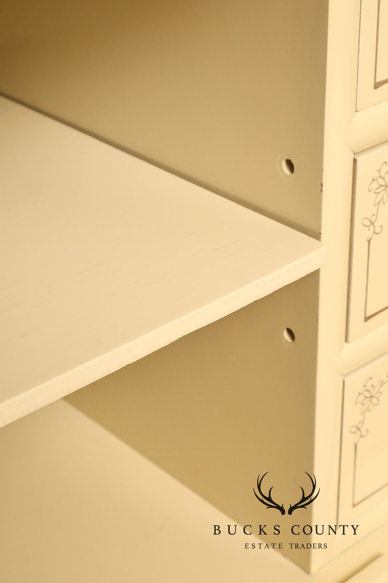 Chinoiserie Hand Painted Decorated Tall Chest