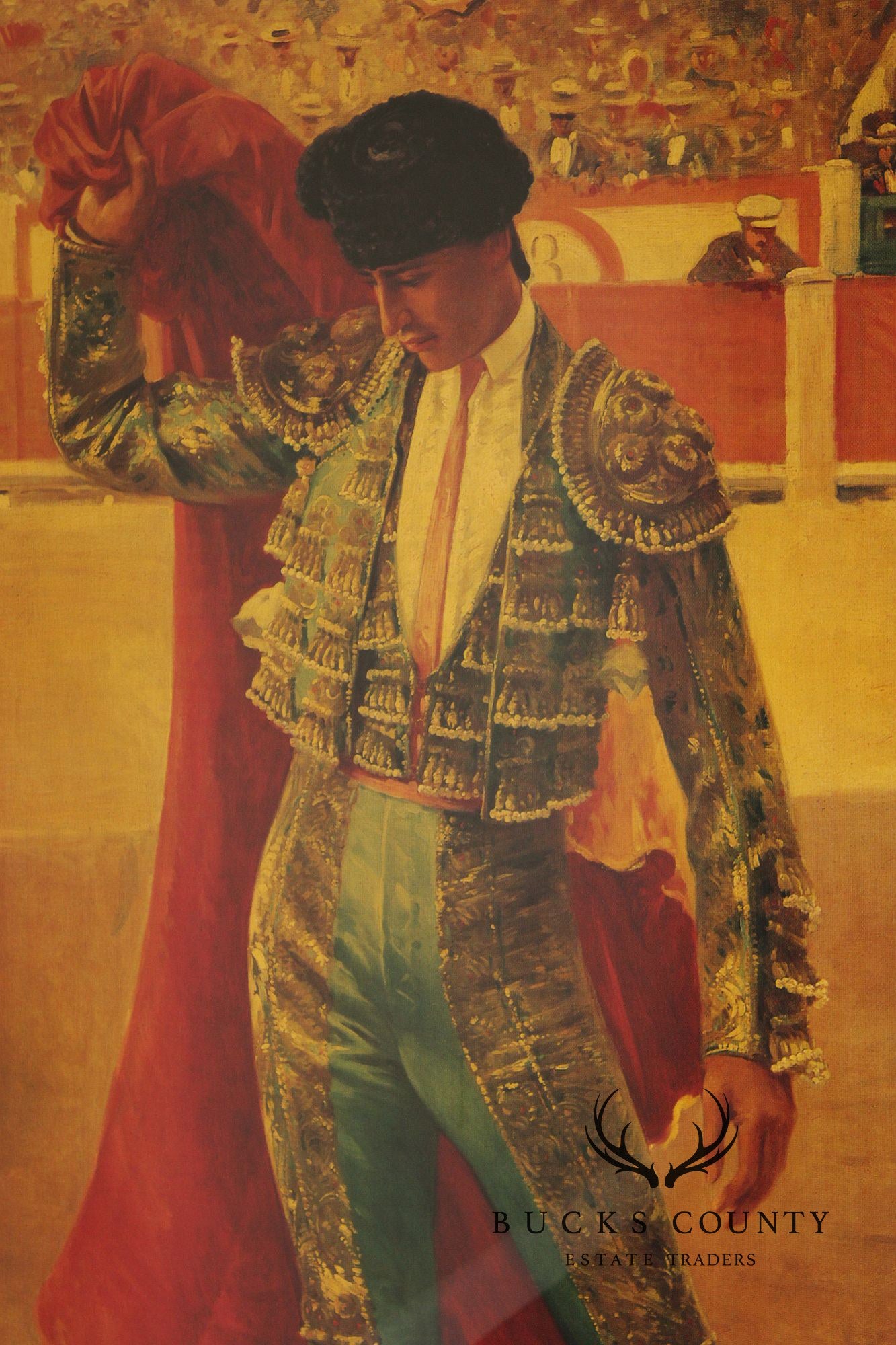 Large Custom Framed Sevilla Bullfighting Museum Poster