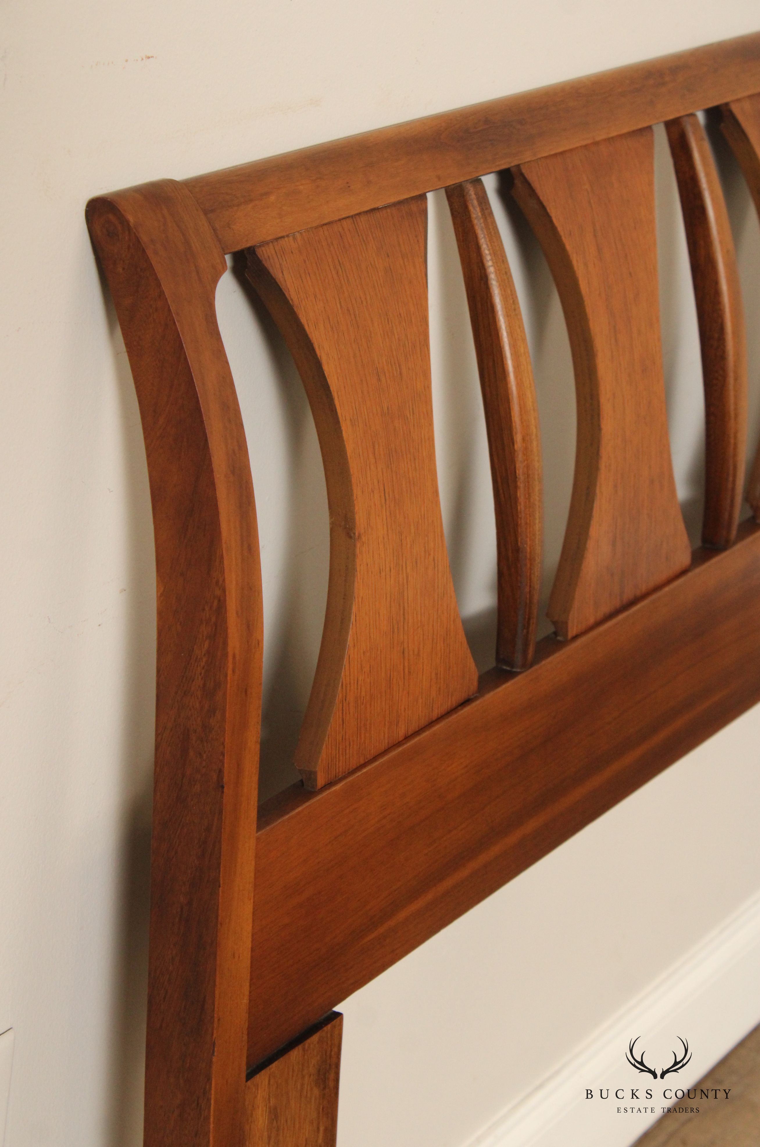 Kent Coffey 'Perspecta' Rosewood and Walnut Queen Headboard