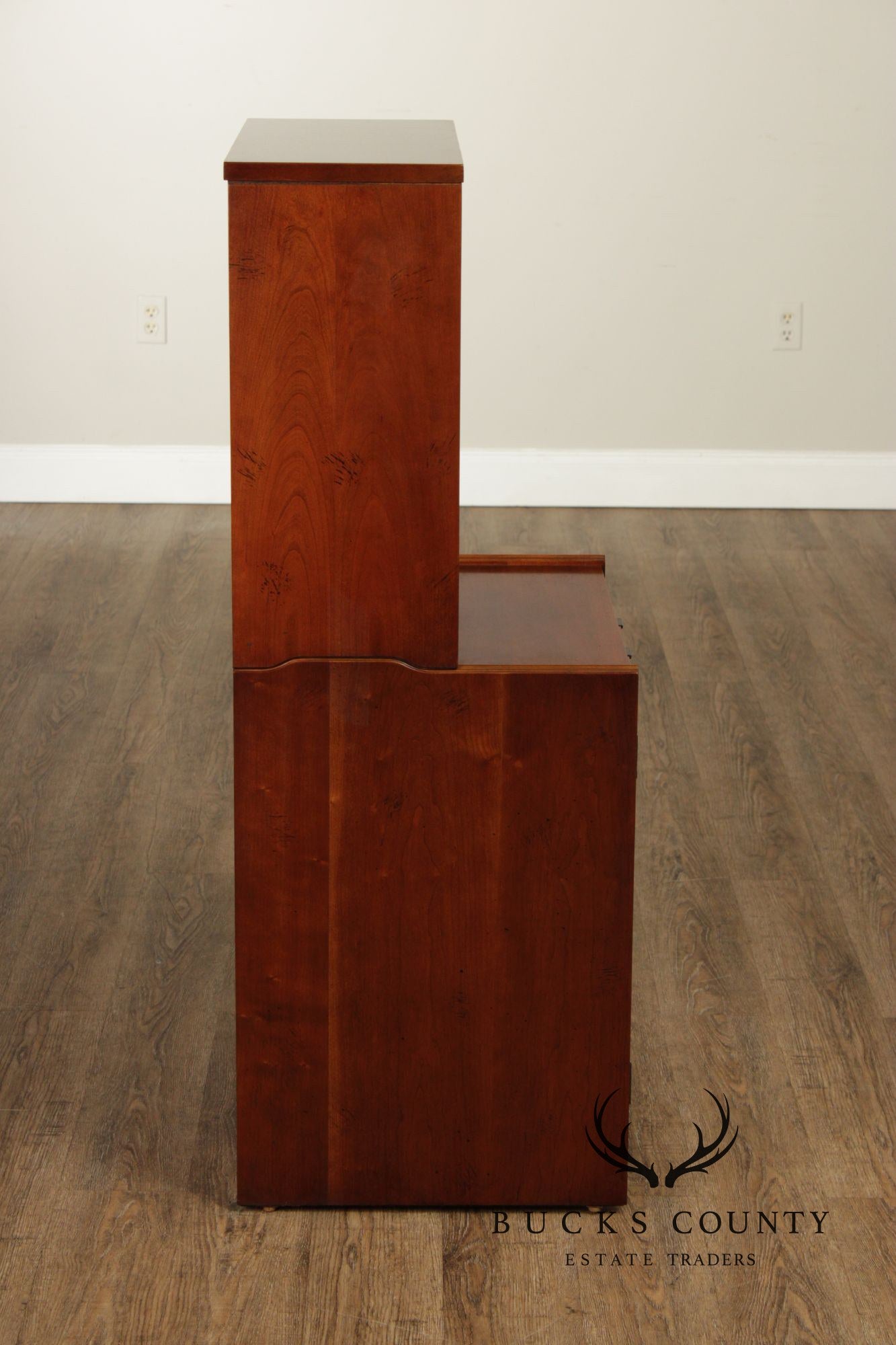 Mid Century Modern Pair of Walnut Bookcases