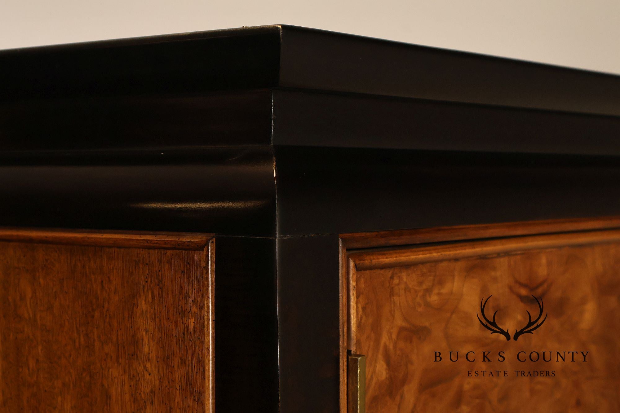 Century Chin Hua Furniture Asian Style Burl Wood Cabinet Armoire