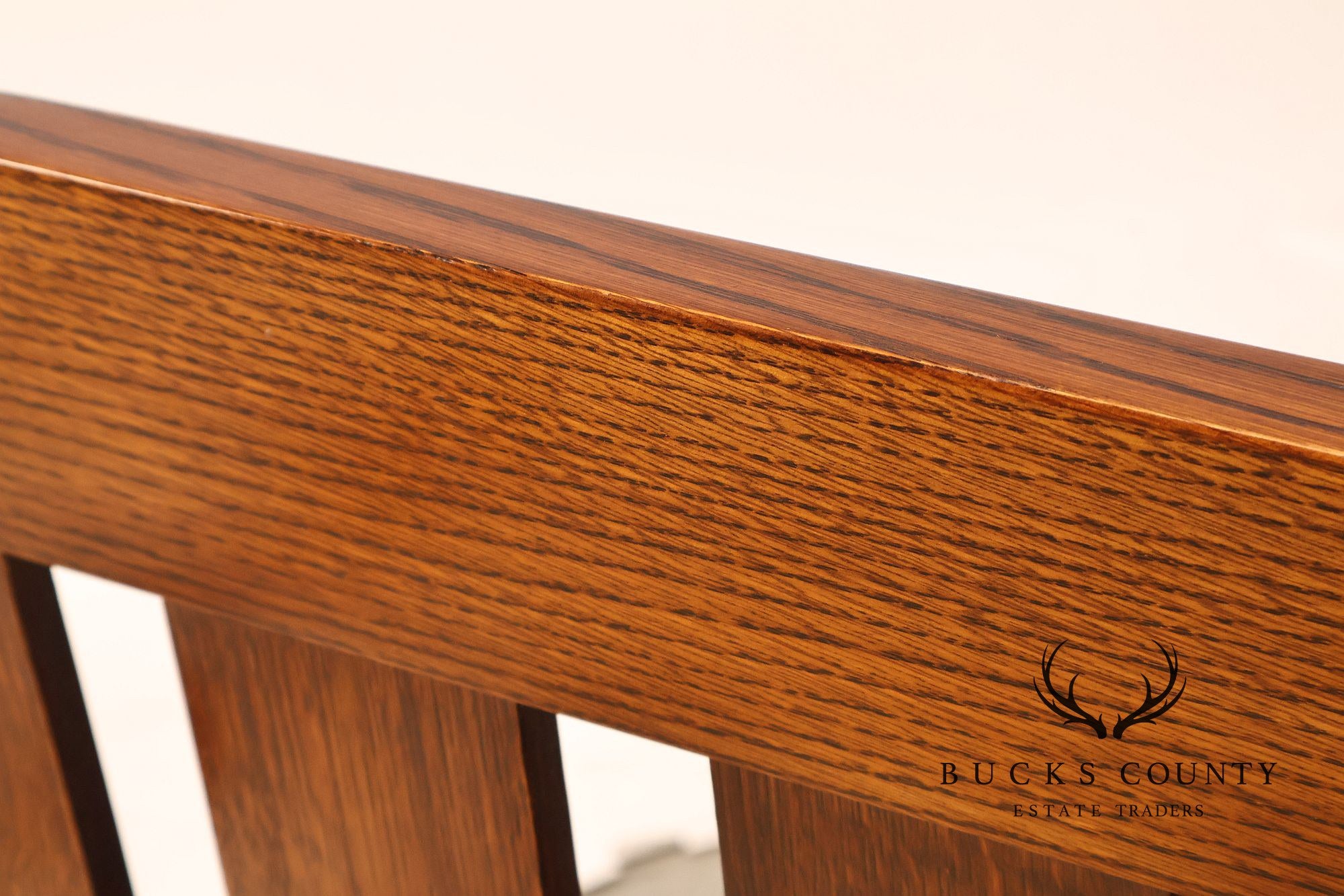 Stickley Mission Collection King Size Oak Slat Bed