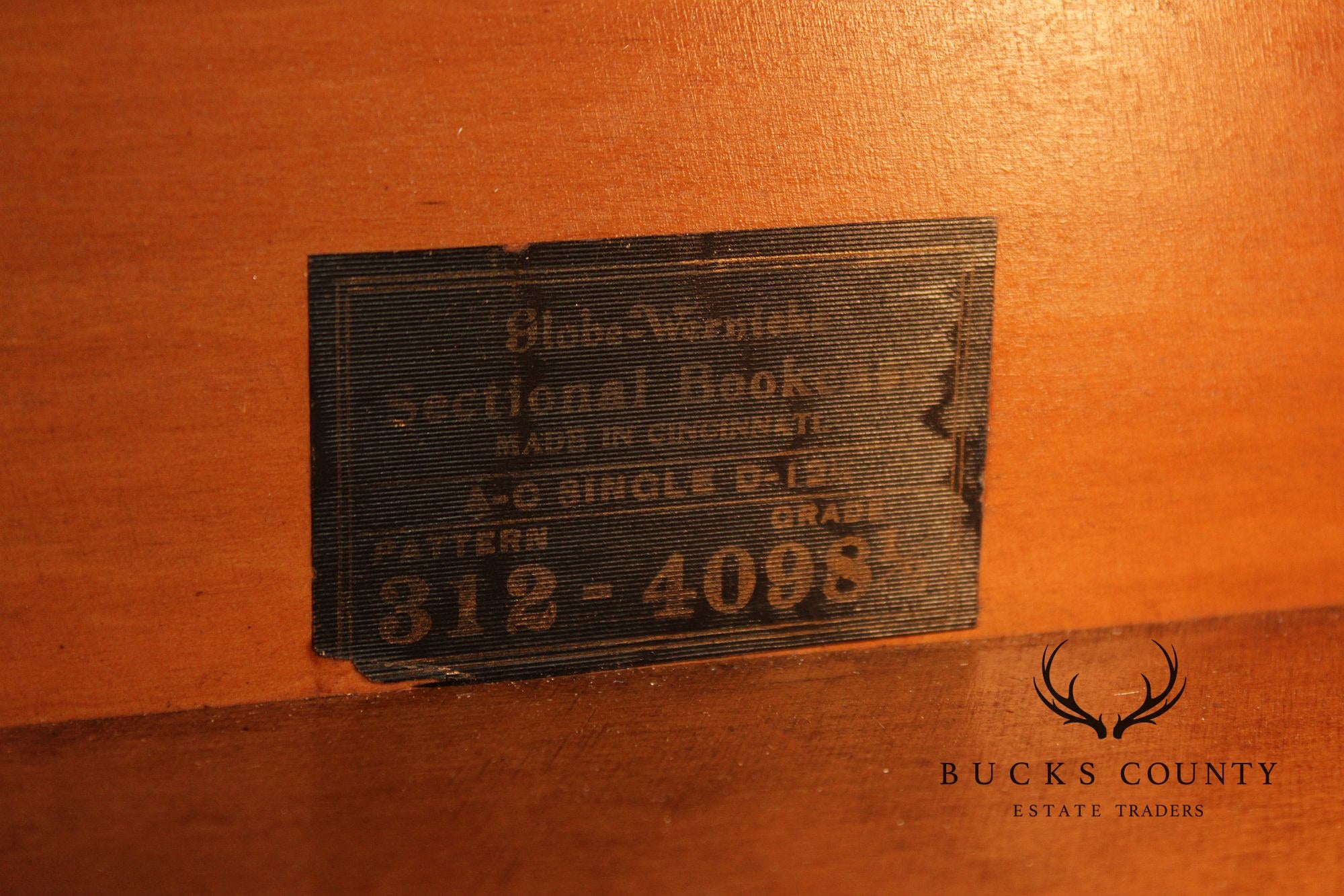 Globe Wernicke Antique Walnut Two-Section Barrister Bookcase