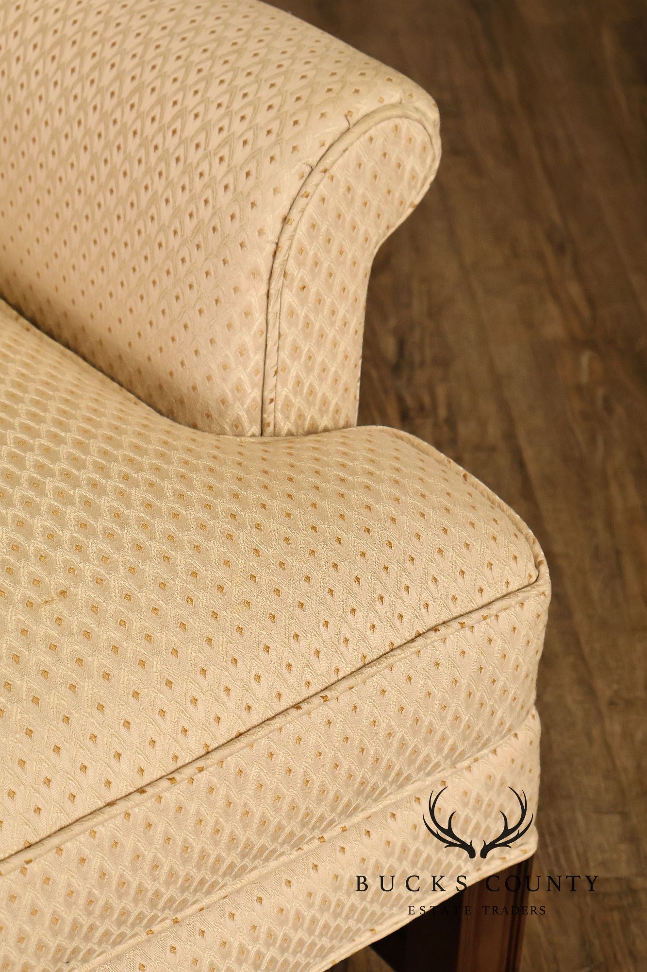 Kittinger Williamsburg Adaptation Chippendale Style Mahogany Wing Chair